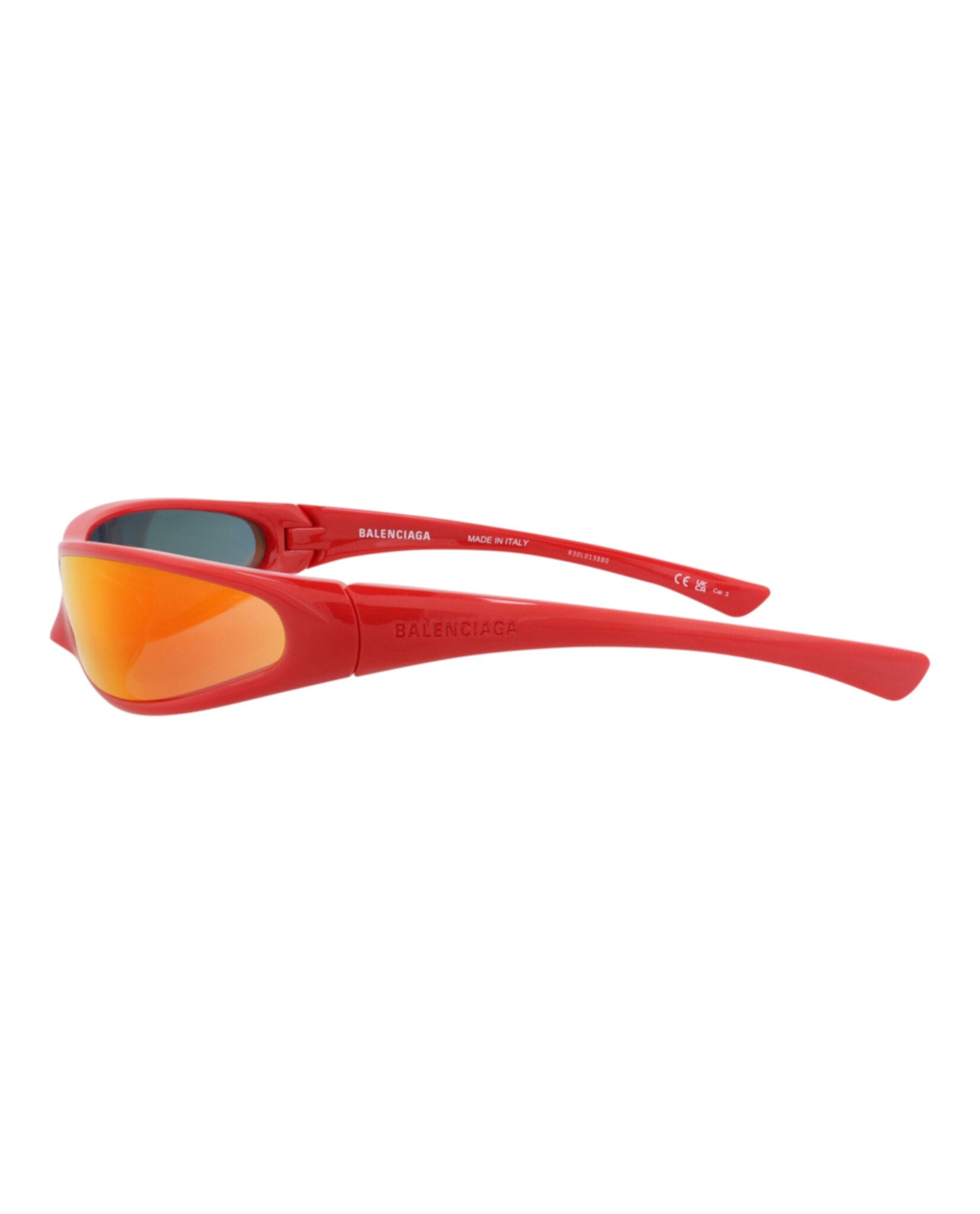Balenciaga Unisex Shield/Wrap Red Red Red Fashion Designer Eyewear