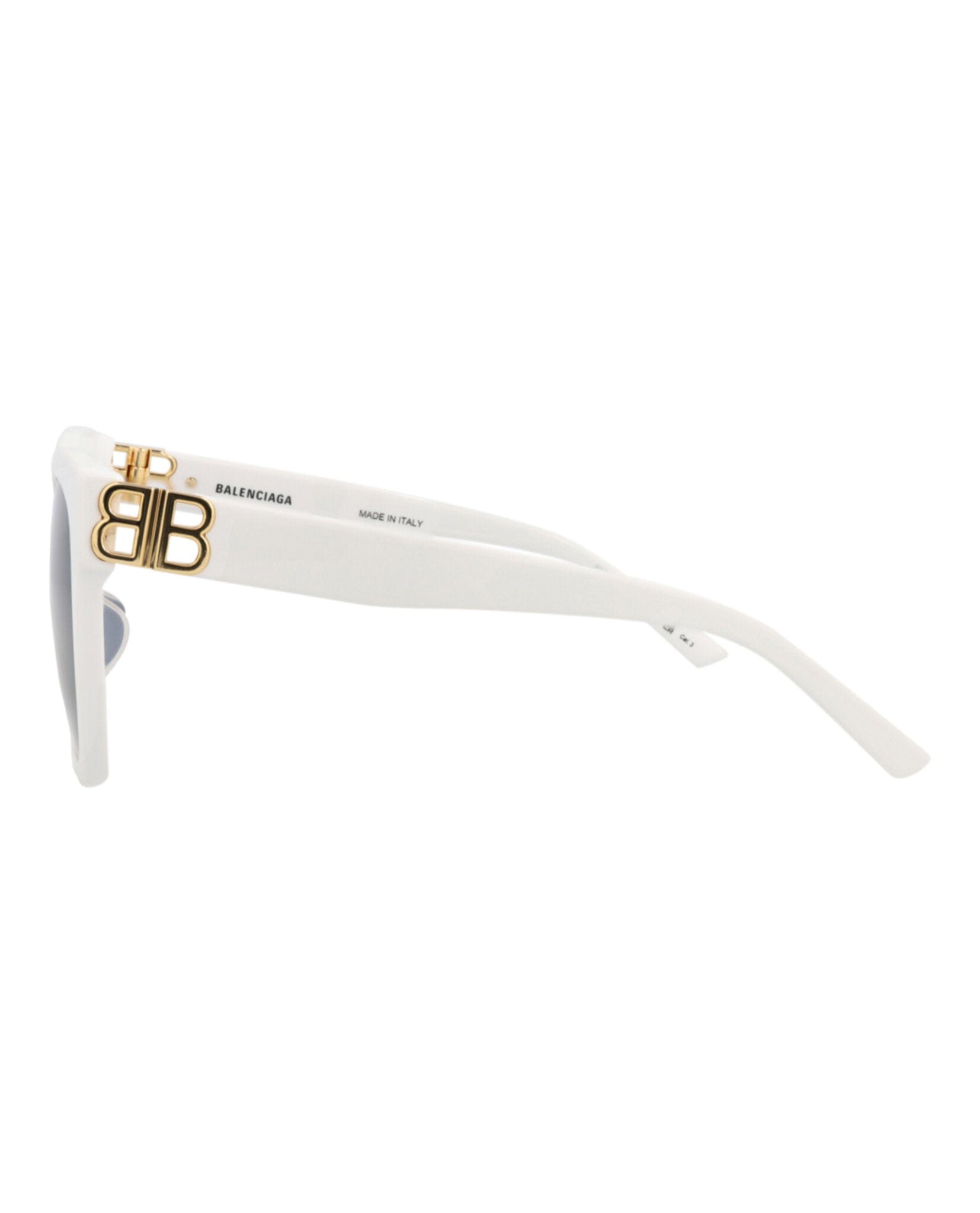 Balenciaga Womens Cat Eye White Gold Blue Fashion Designer Eyewear