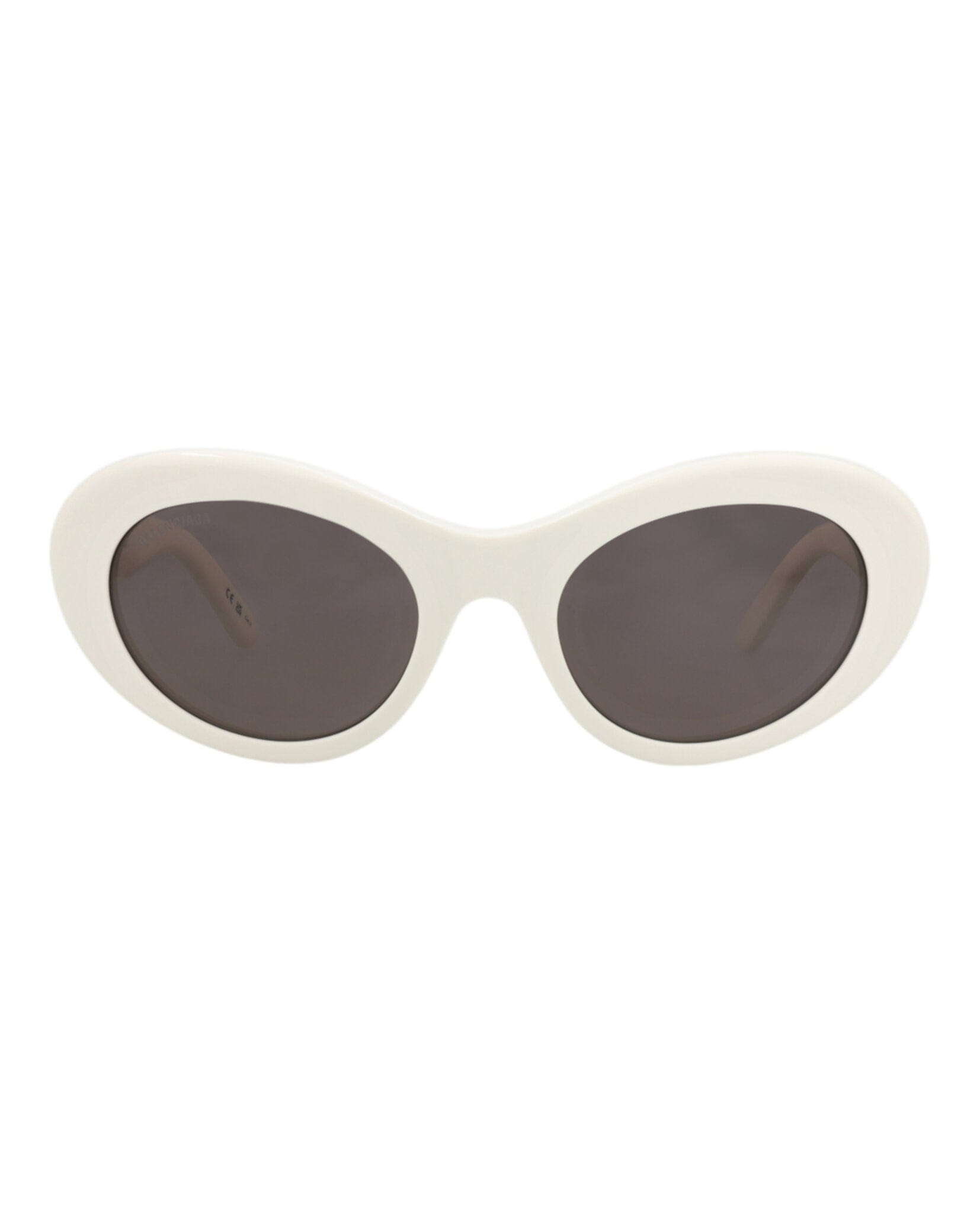 Balenciaga Womens Round/Oval White White Grey Fashion Designer Eyewear