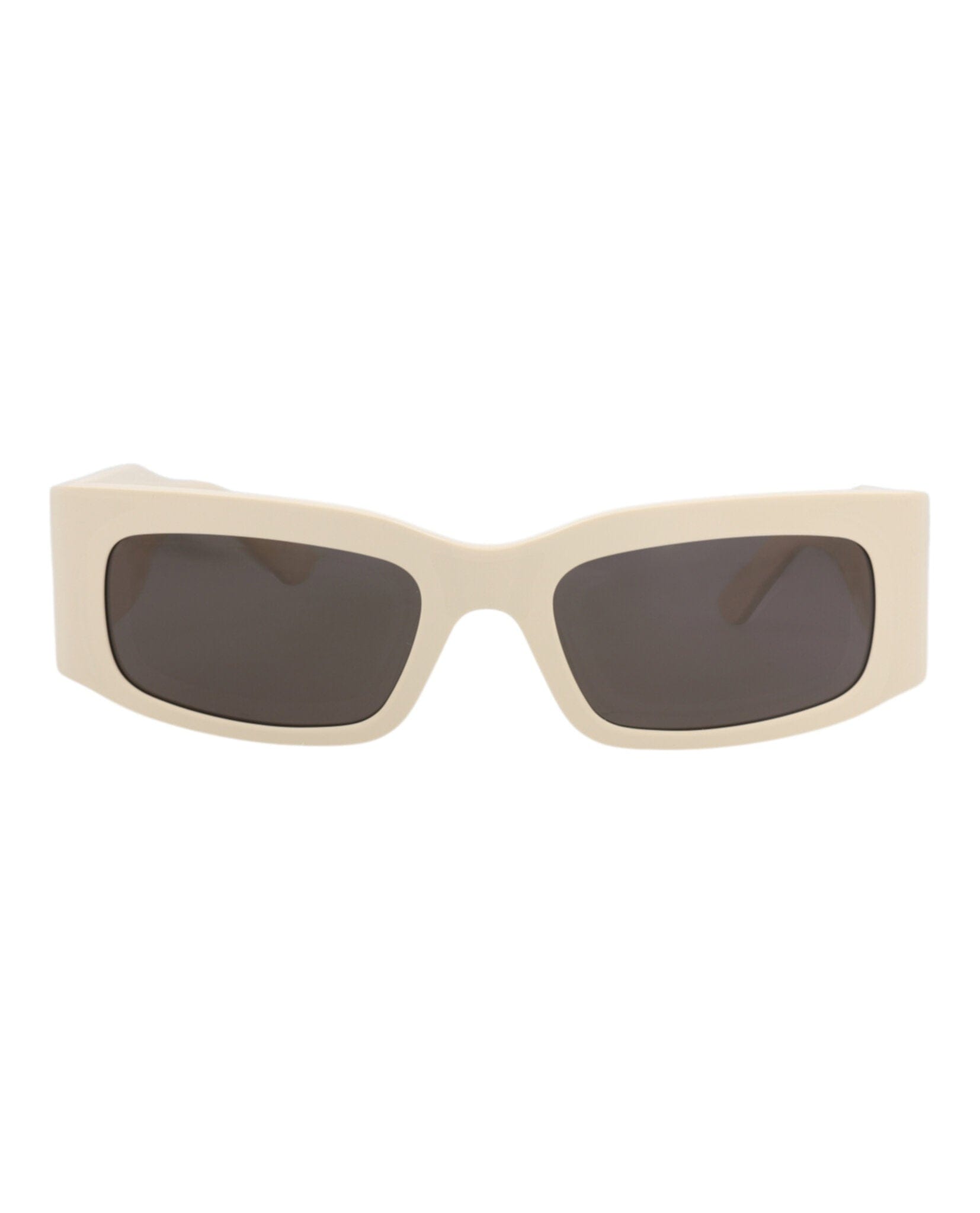 Balenciaga Unisex Square/Rectangle Beige Beige Grey Fashion Designer Eyewear