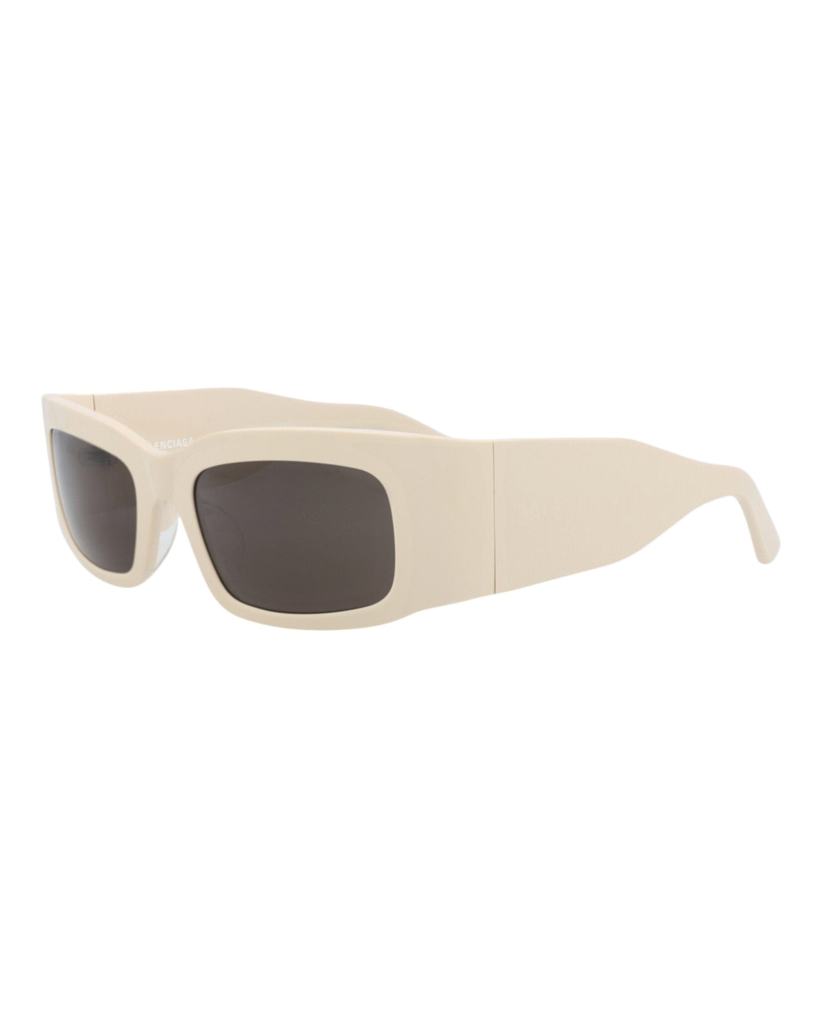 Balenciaga Unisex Square/Rectangle Beige Beige Grey Fashion Designer Eyewear