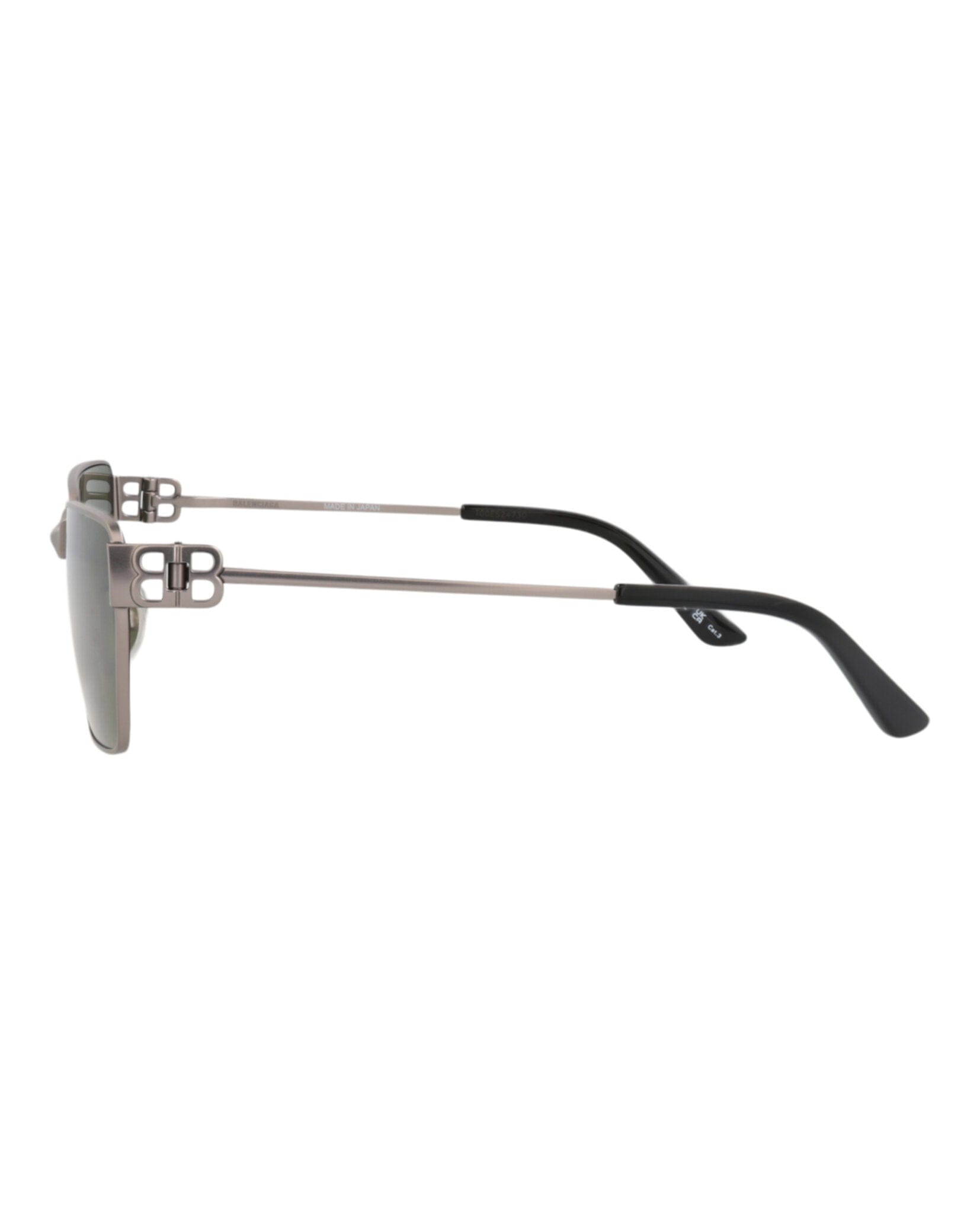 Balenciaga Unisex Square/Rectangle Ruthenium Ruthenium Green Fashion Designer Eyewear