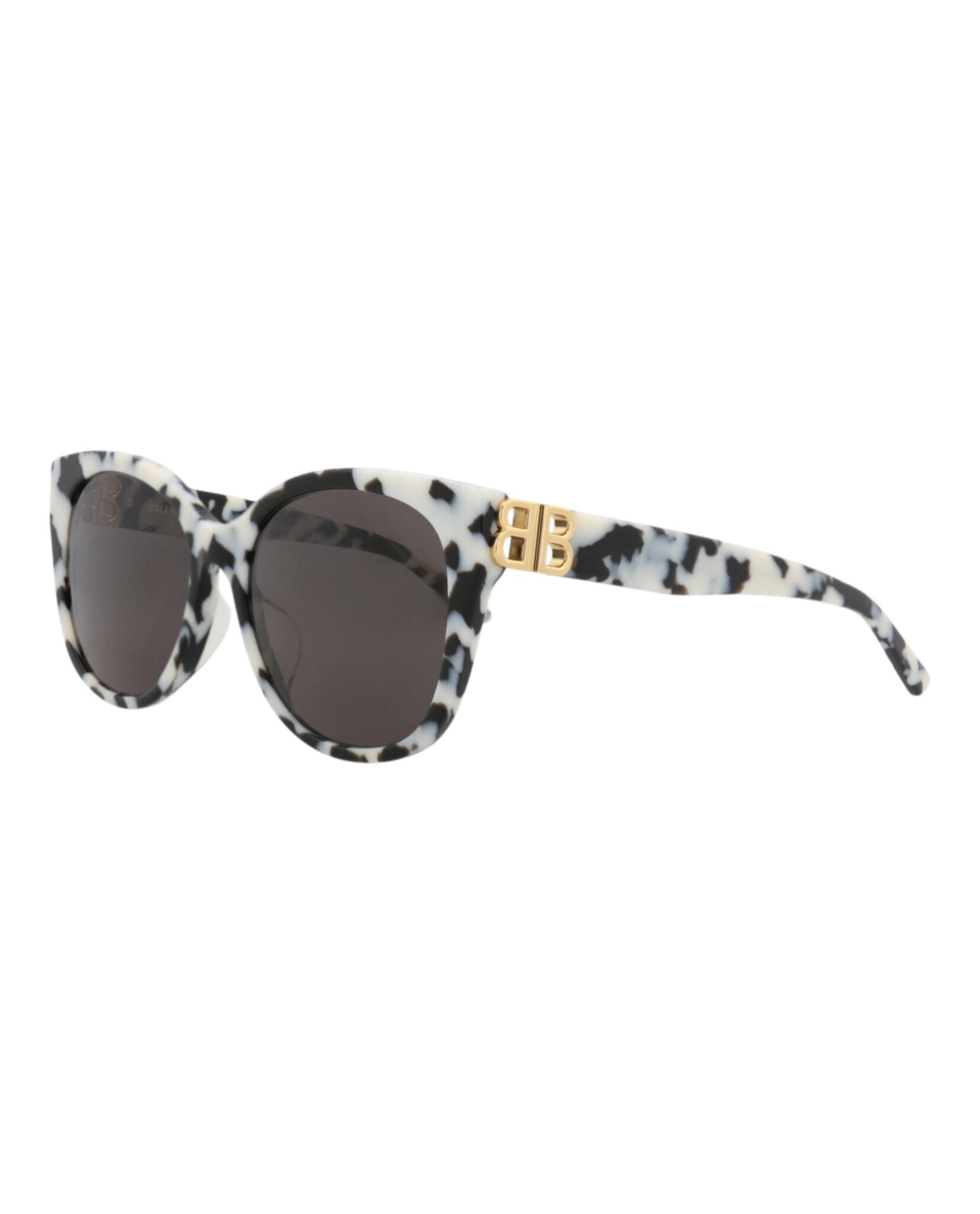 Balenciaga Womens Cat Eye Havana Gold Grey Fashion Designer Eyewear