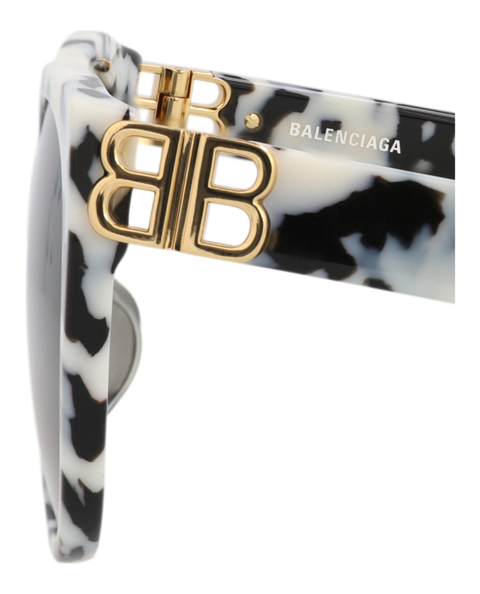 Balenciaga Womens Cat Eye Havana Gold Grey Fashion Designer Eyewear