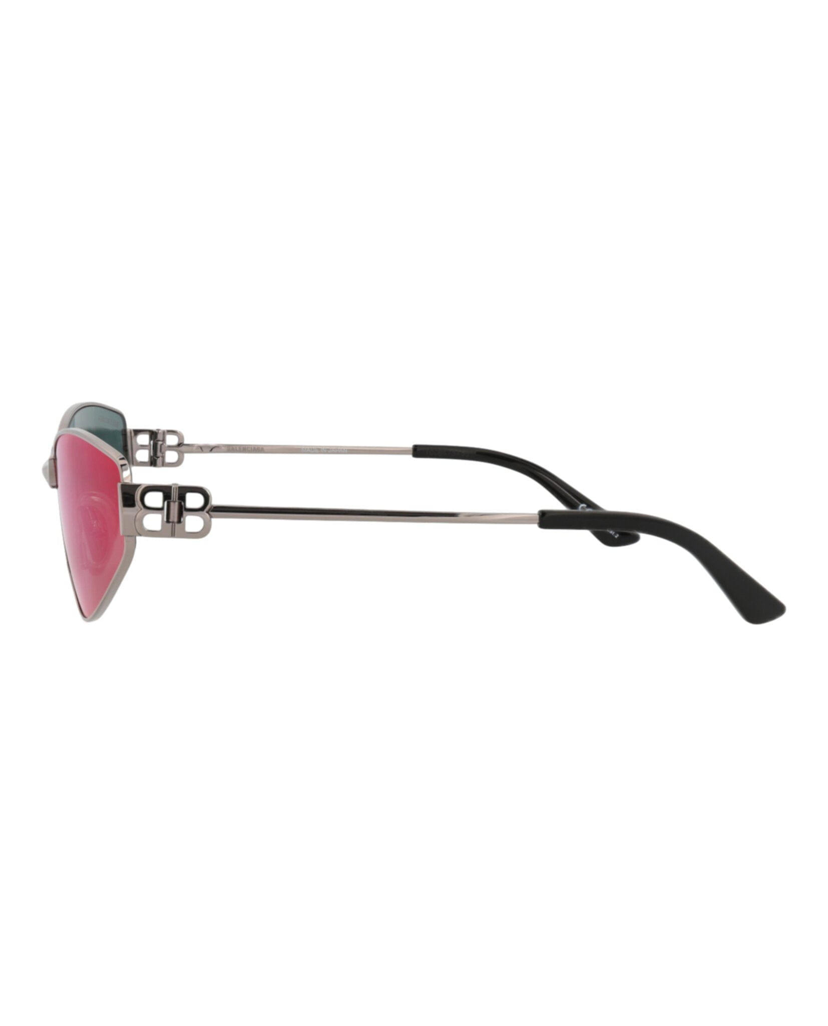 Balenciaga Womens Cat Eye Ruthenium Ruthenium Violet Fashion Designer Eyewear