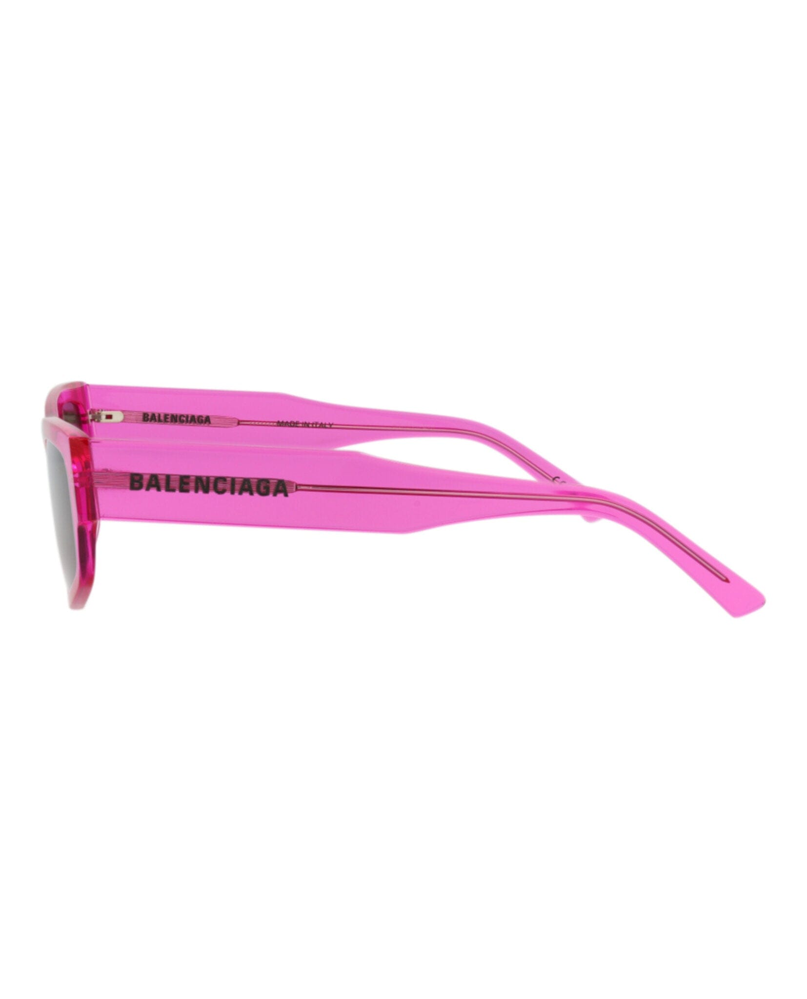 Balenciaga Unisex Square/Rectangle Fuchsia Fuchsia Grey Fashion Designer Eyewear