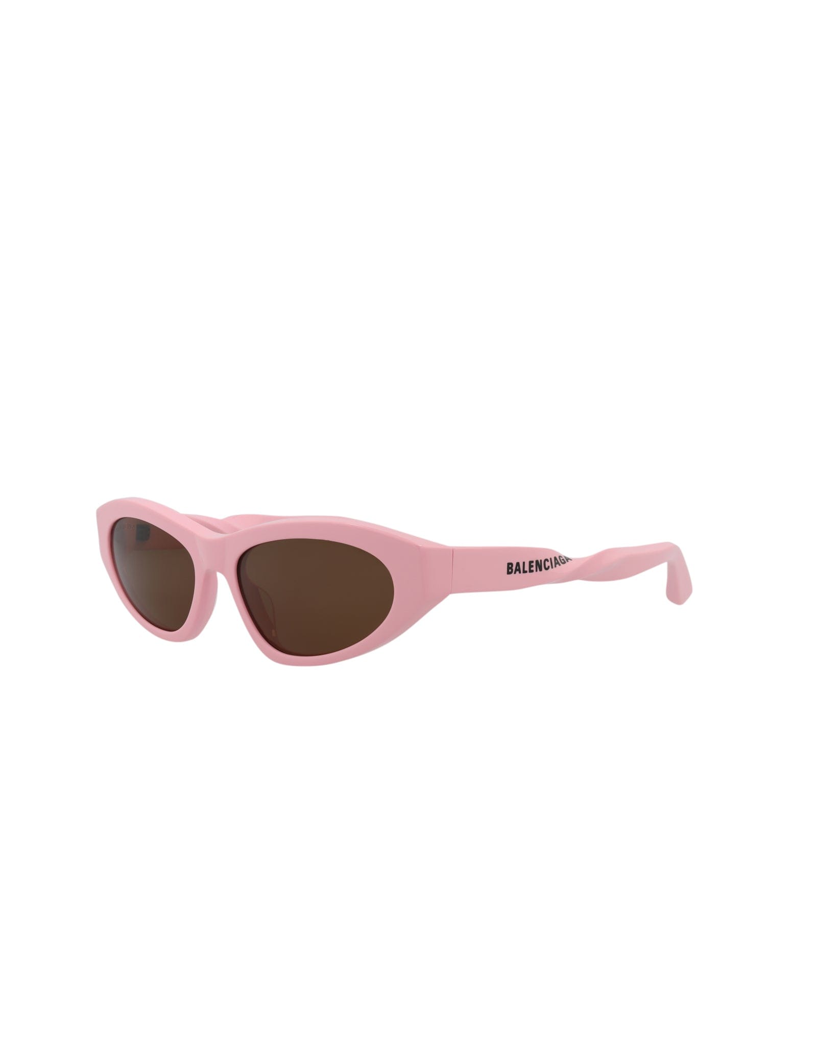 Balenciaga Womens Cat Eye Pink Pink Brown Fashion Designer Eyewear