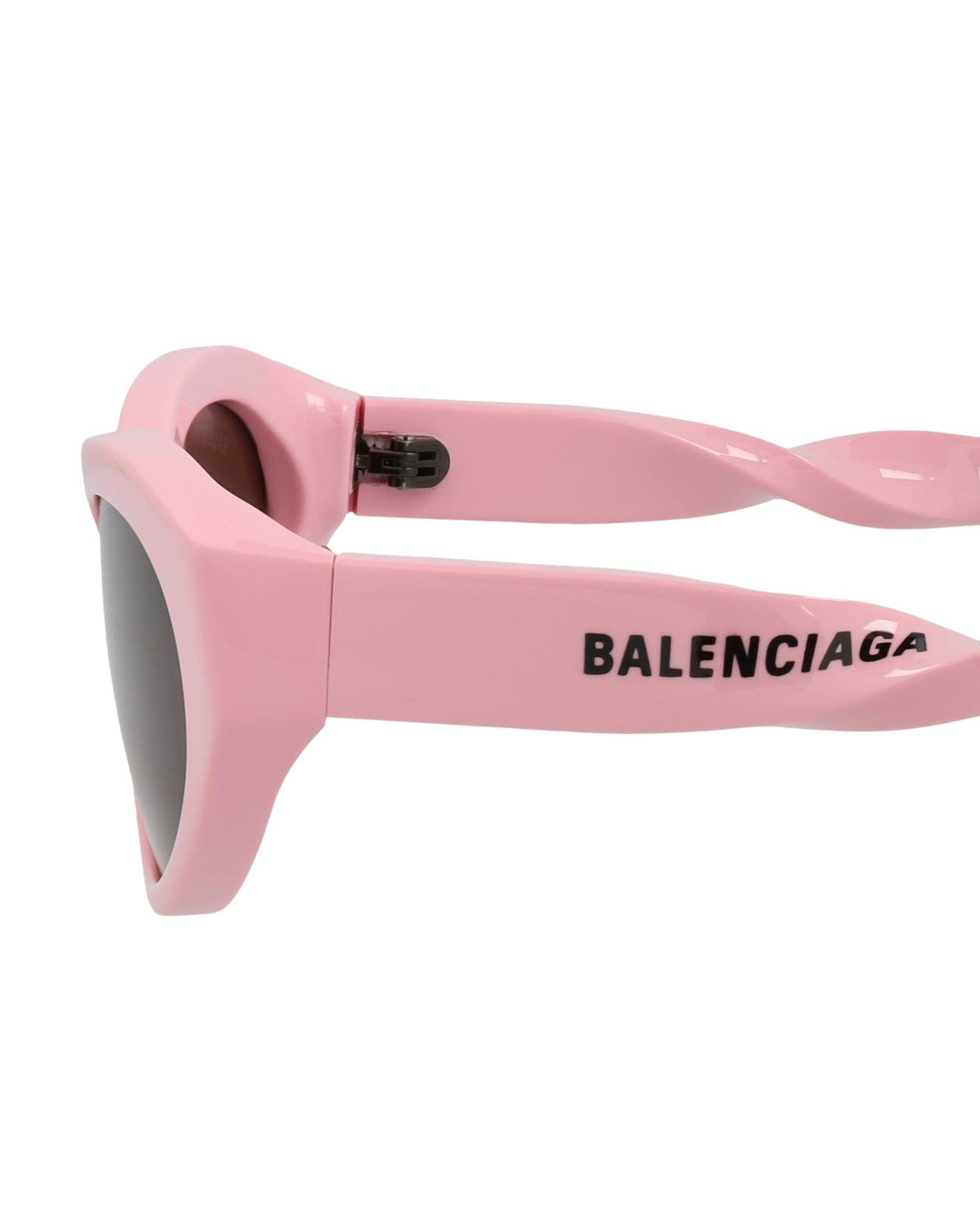 Balenciaga Womens Cat Eye Pink Pink Brown Fashion Designer Eyewear