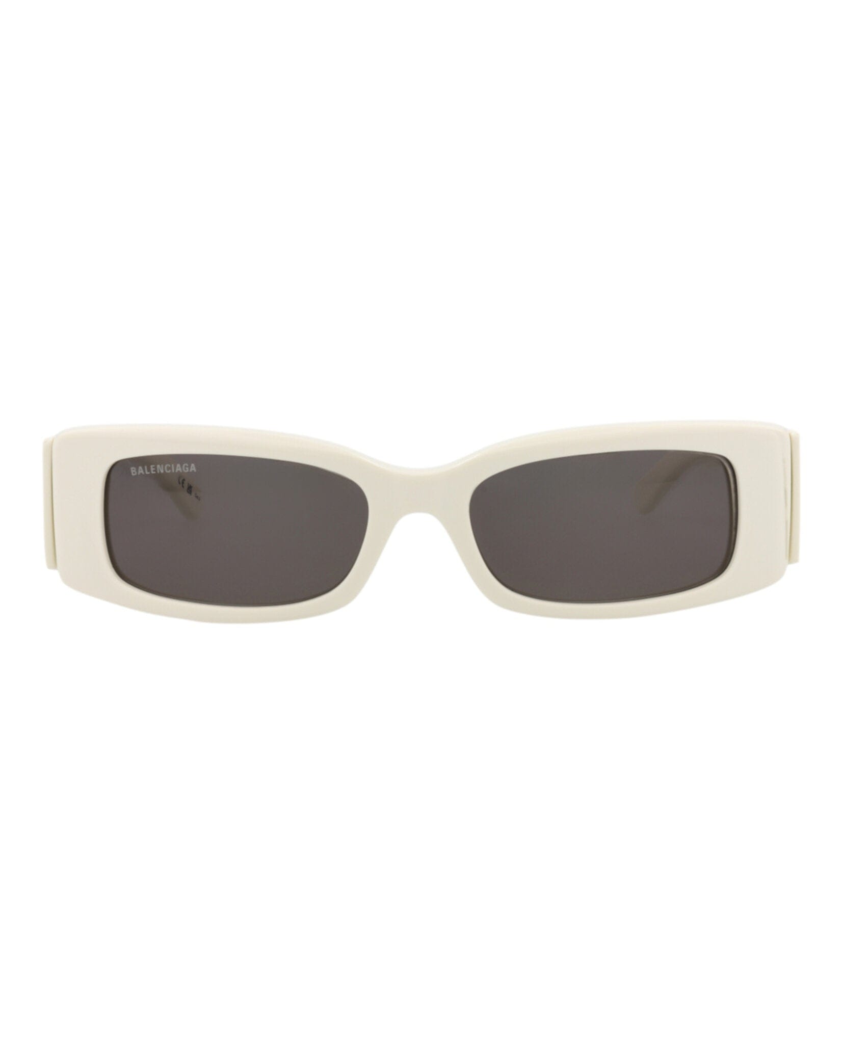 Balenciaga Womens Square/Rectangle White White Grey Fashion Designer Eyewear