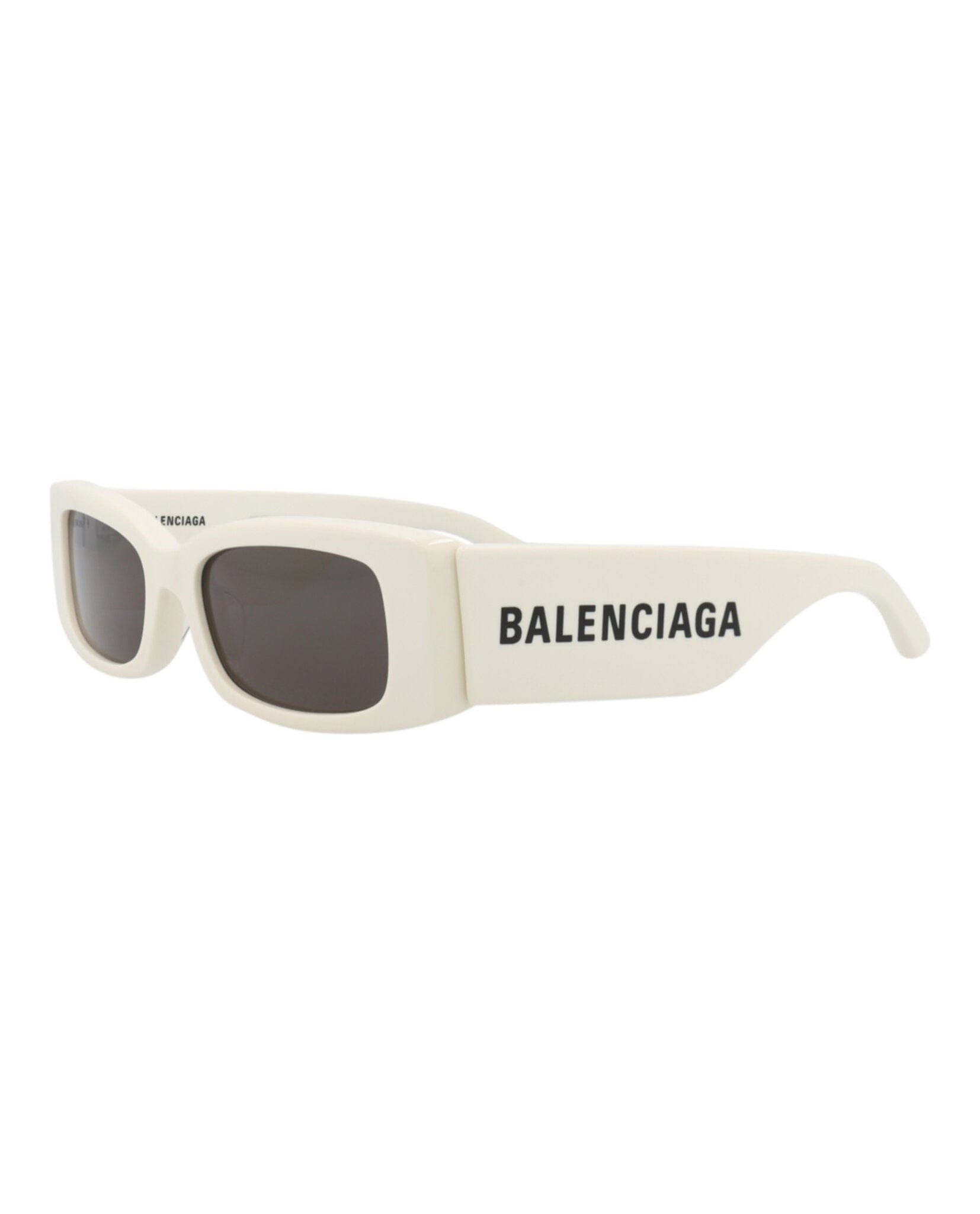 Balenciaga Womens Square/Rectangle White White Grey Fashion Designer Eyewear