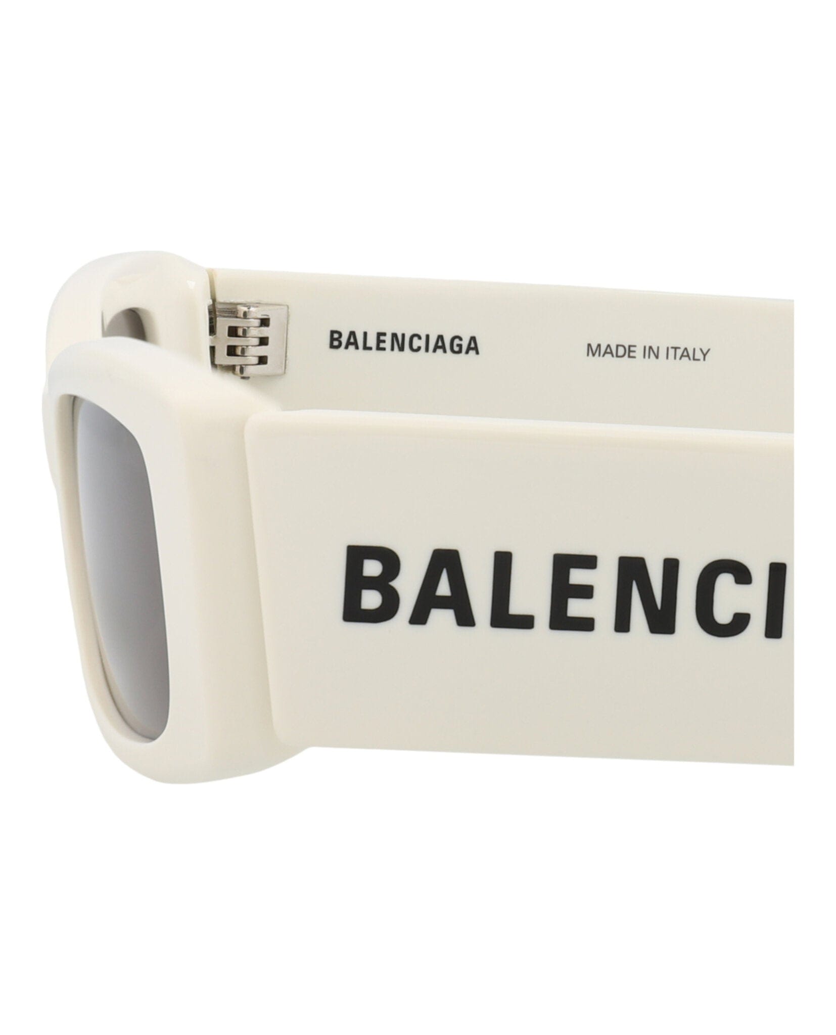 Balenciaga Womens Square/Rectangle White White Grey Fashion Designer Eyewear