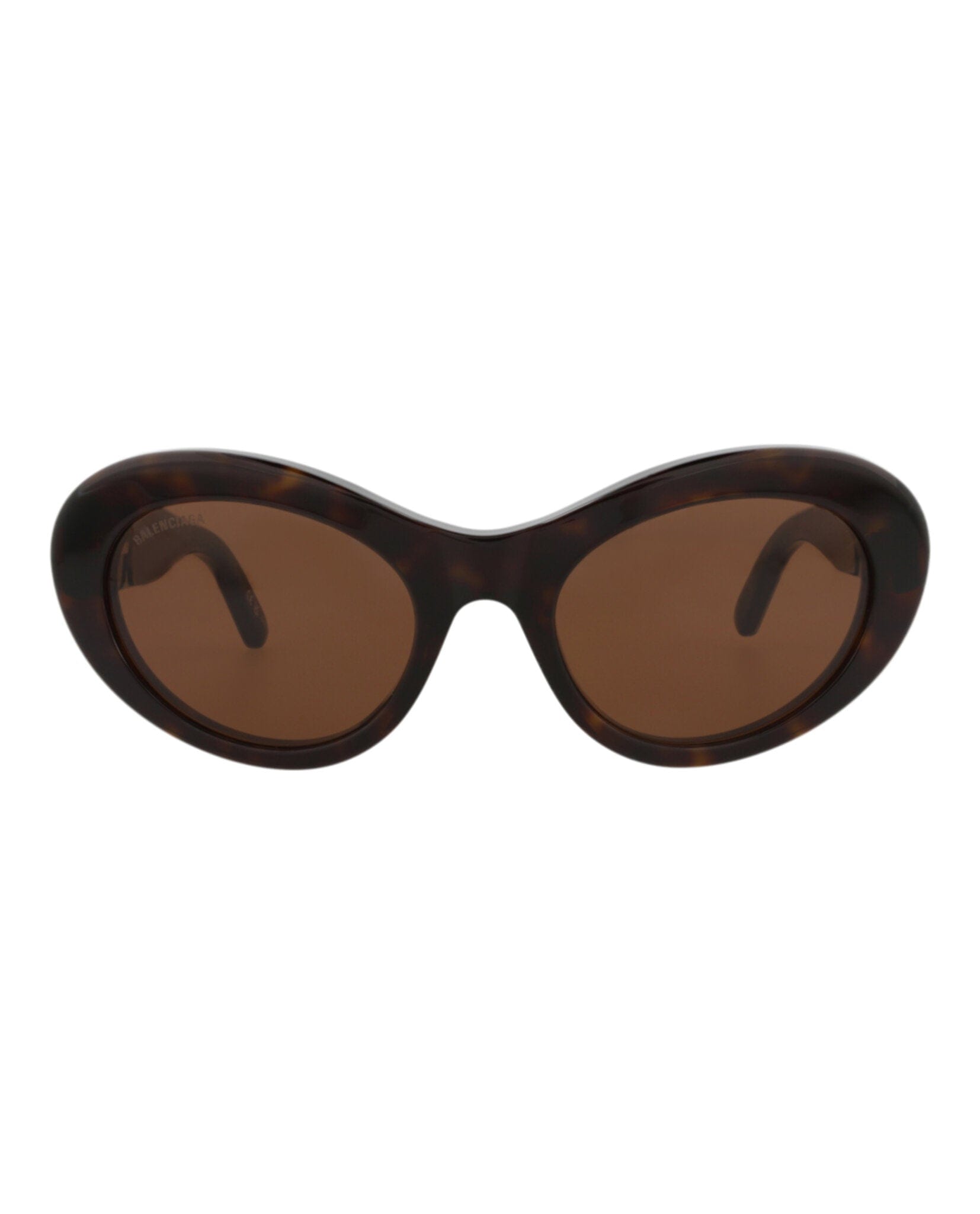 Balenciaga Womens Round/Oval Havana Havana Brown Fashion Designer Eyewear