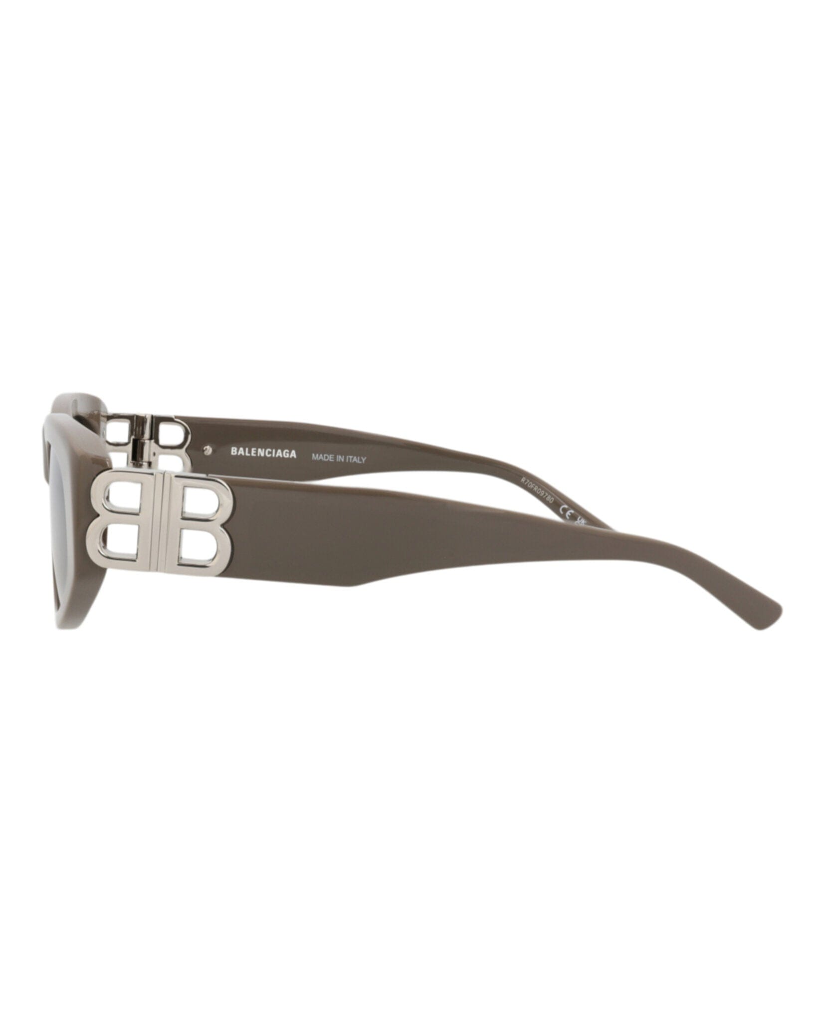 Balenciaga Womens Cat Eye Brown Silver Grey Fashion Designer Eyewear
