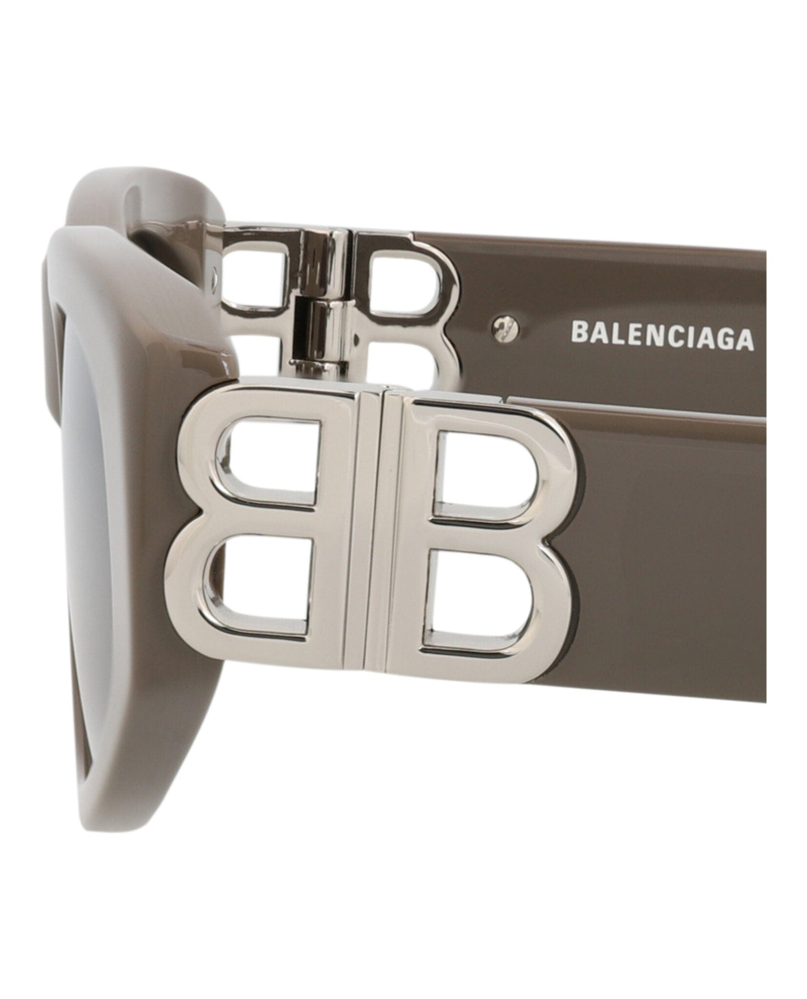 Balenciaga Womens Cat Eye Brown Silver Grey Fashion Designer Eyewear