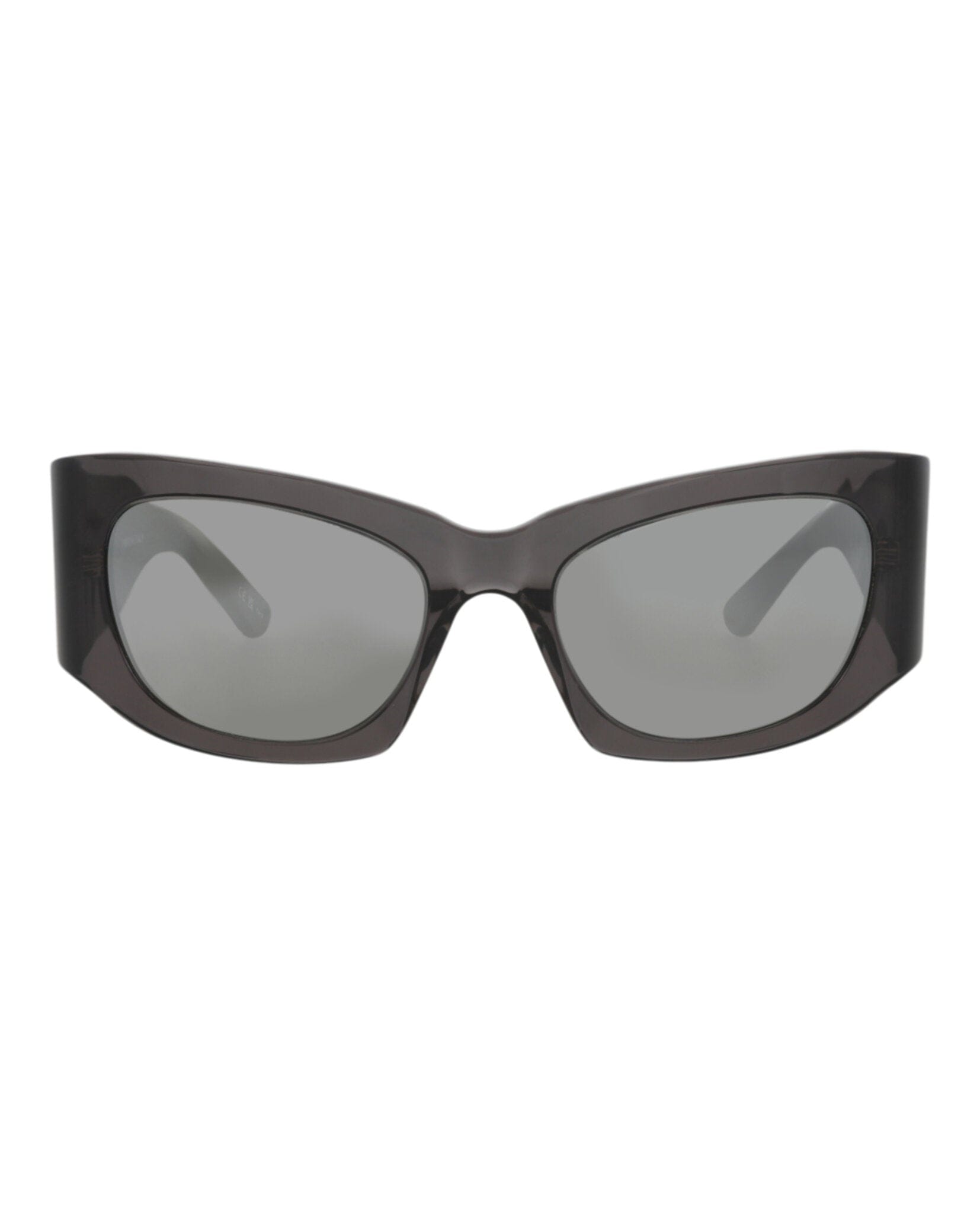 Balenciaga Womens Cat Eye Grey Grey Silver Fashion Designer Eyewear