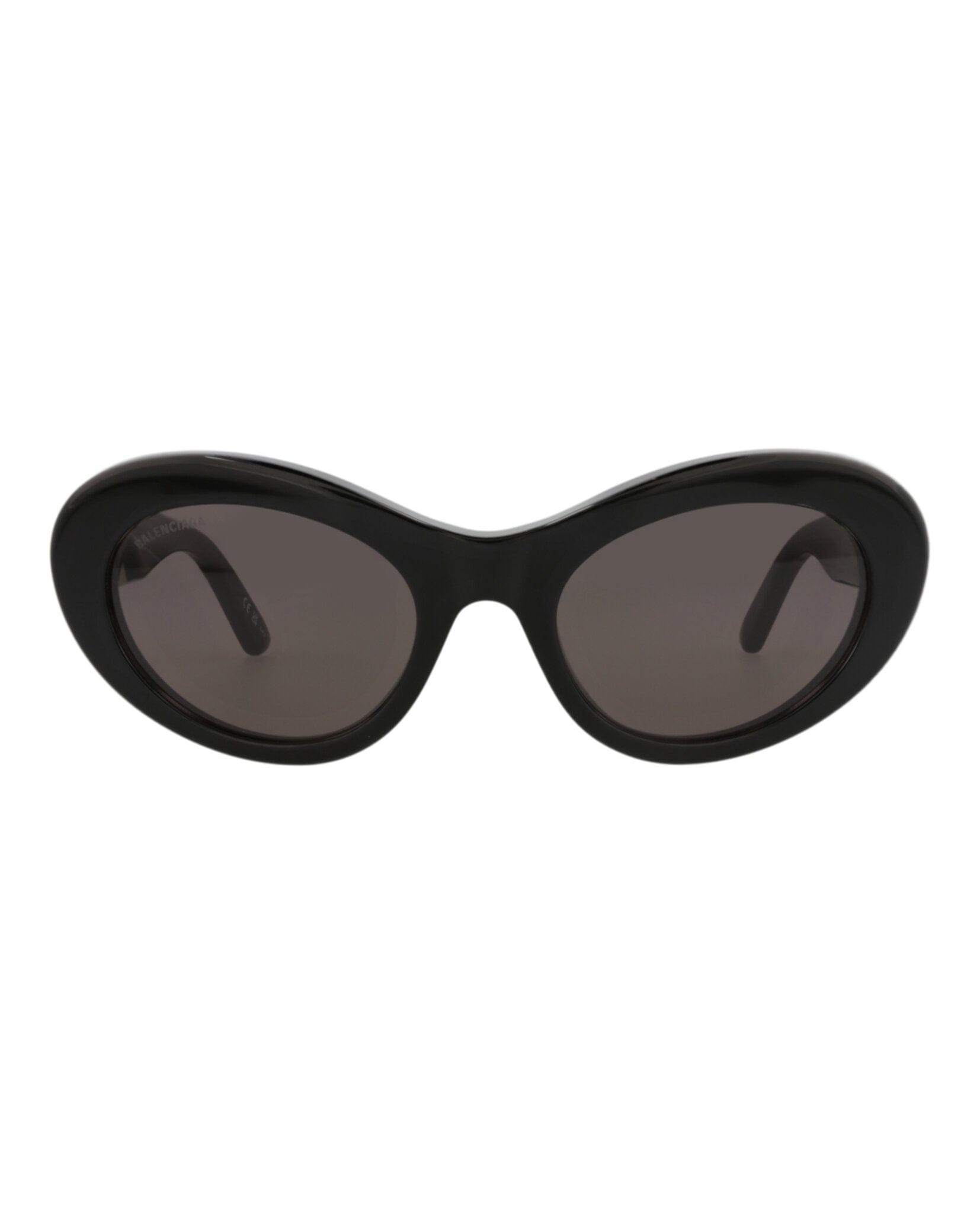 Balenciaga Womens Round/Oval Black Black Grey Fashion Designer Eyewear