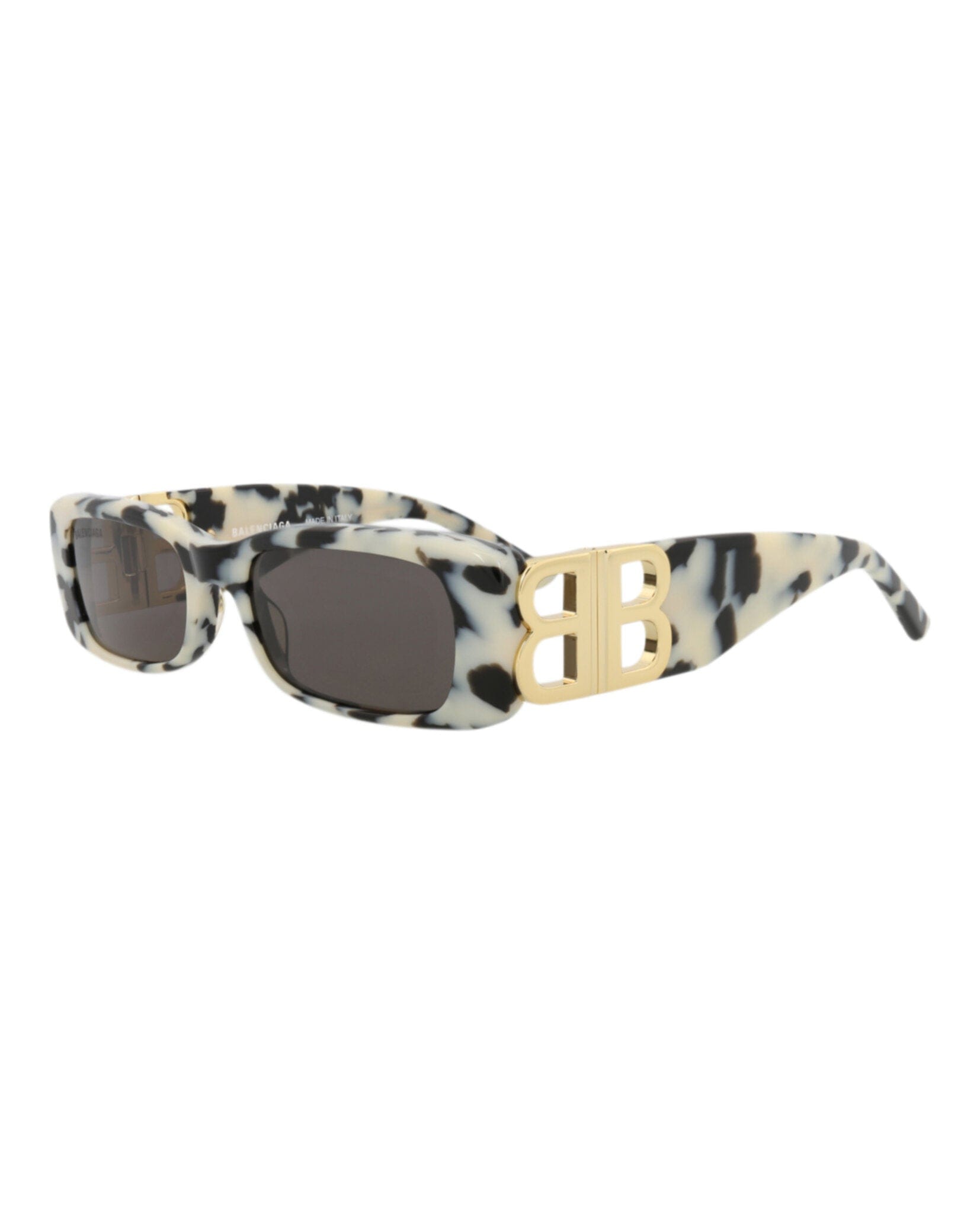 Balenciaga Womens Square/Rectangle Havana Gold Grey Fashion Designer Eyewear