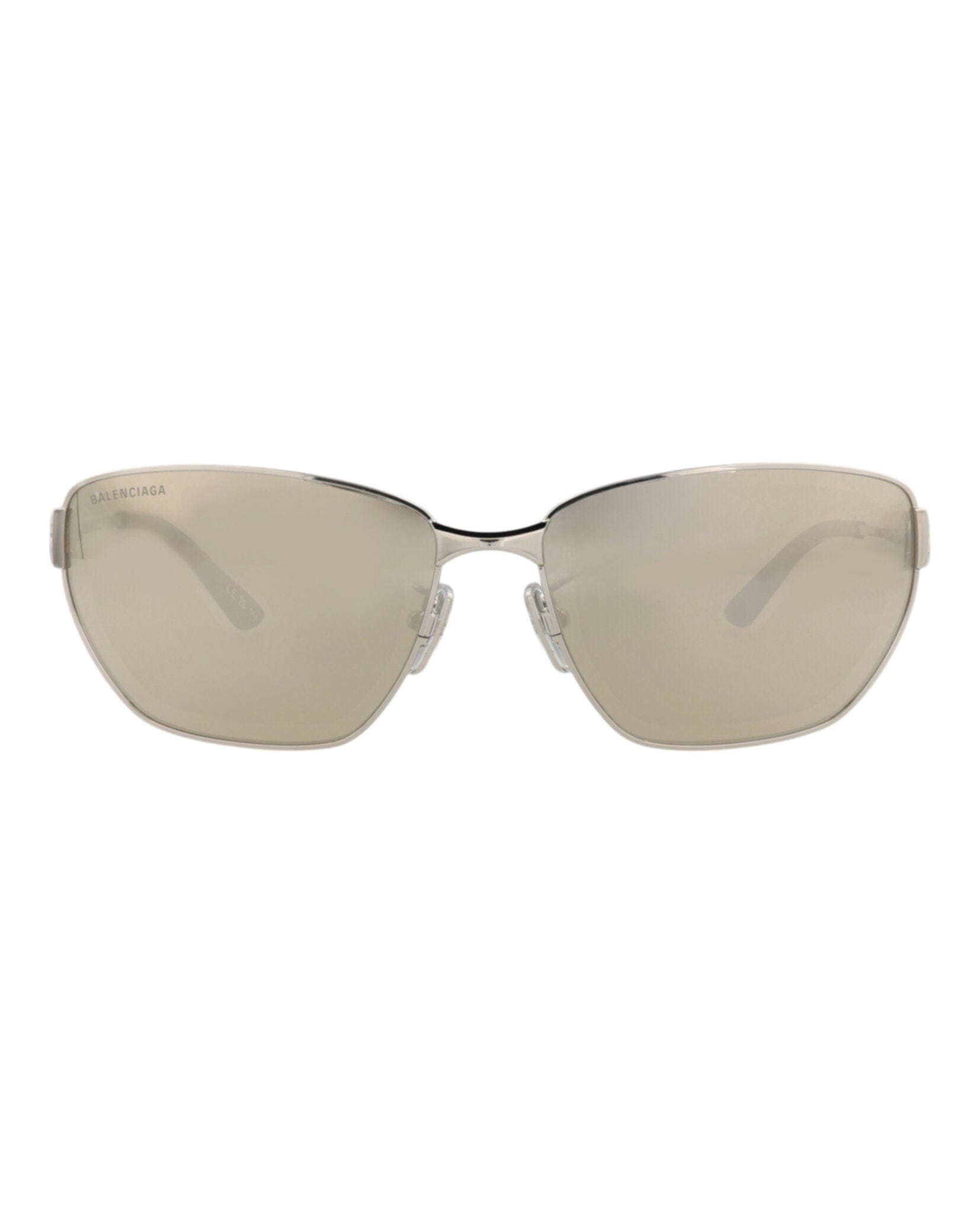 Balenciaga Unisex Cat Eye Silver Silver Silver Fashion Designer Eyewear