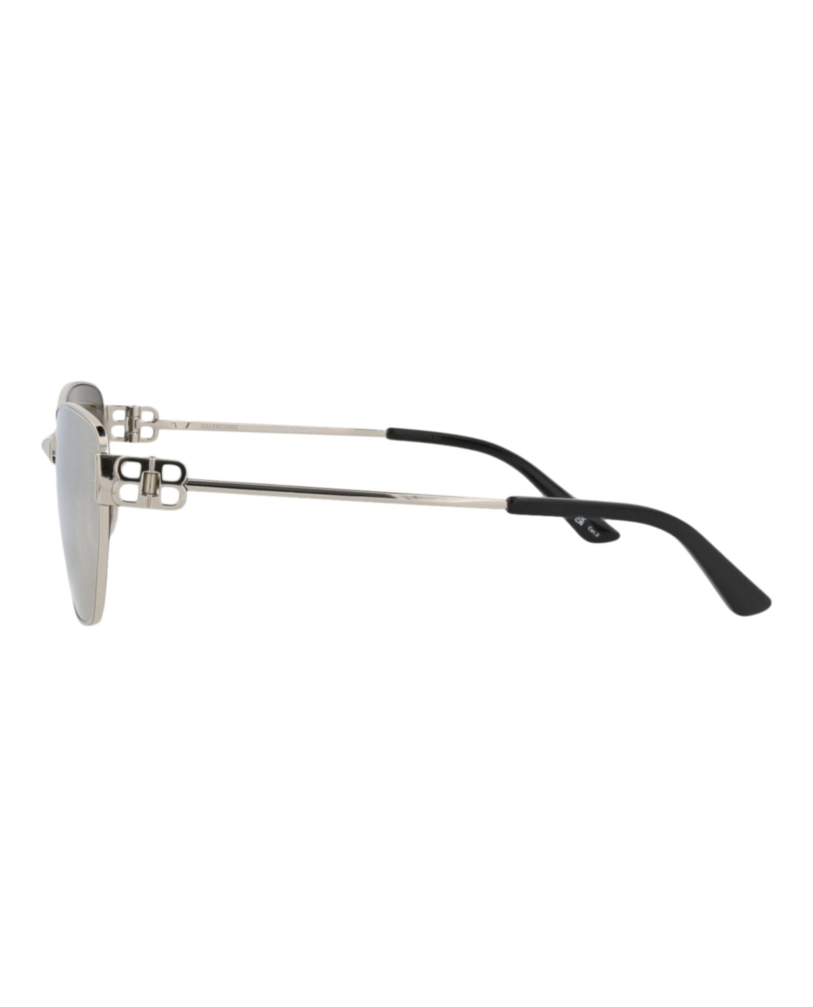 Balenciaga Unisex Cat Eye Silver Silver Silver Fashion Designer Eyewear