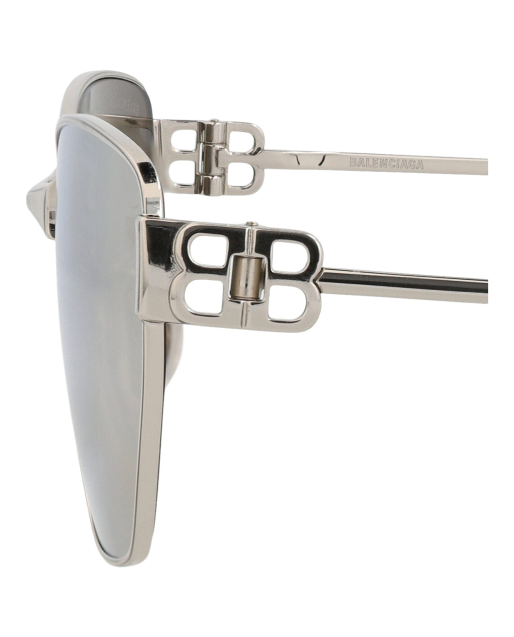 Balenciaga Unisex Cat Eye Silver Silver Silver Fashion Designer Eyewear
