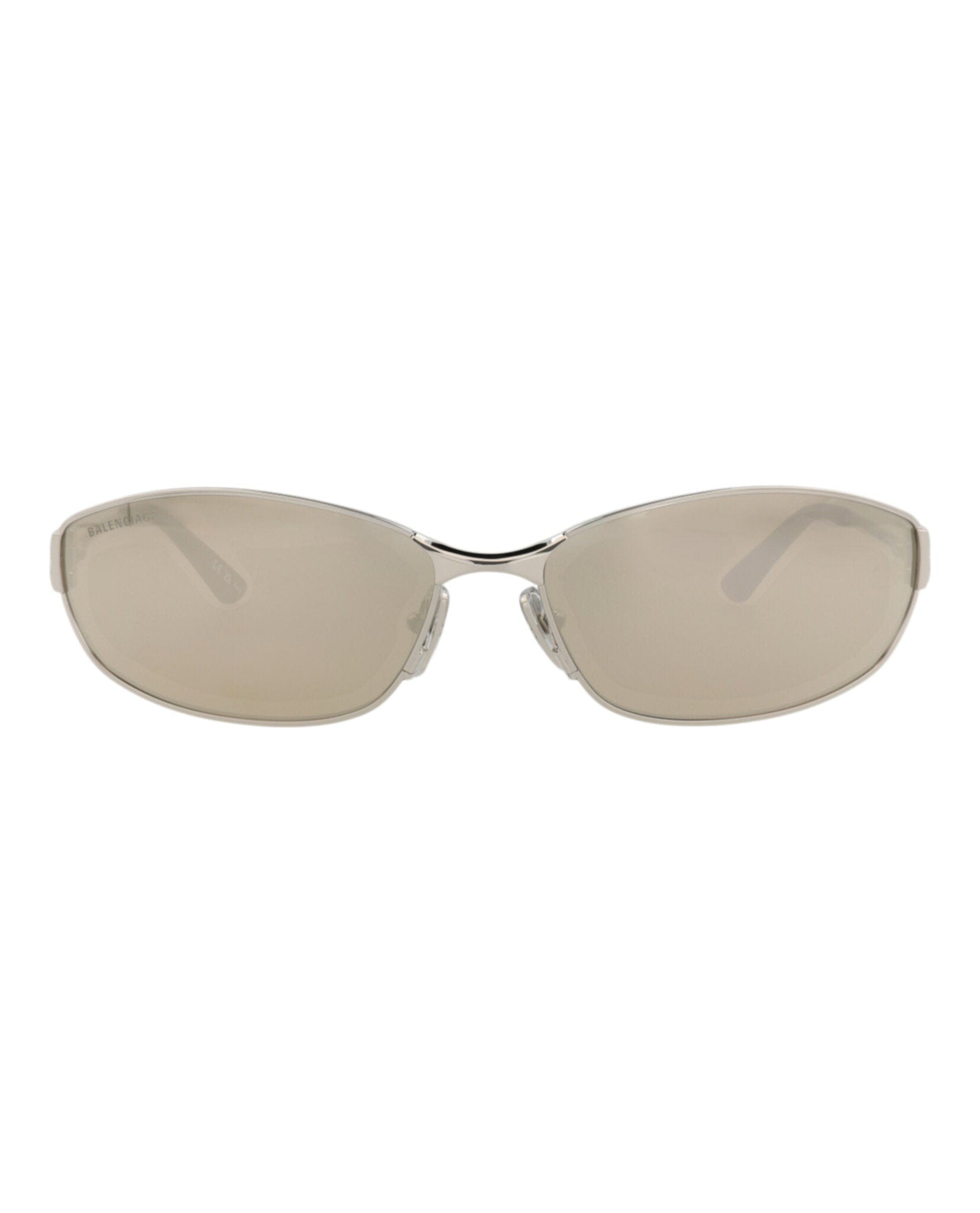 Balenciaga Unisex Square/Rectangle Silver Silver Silver Fashion Designer Eyewear