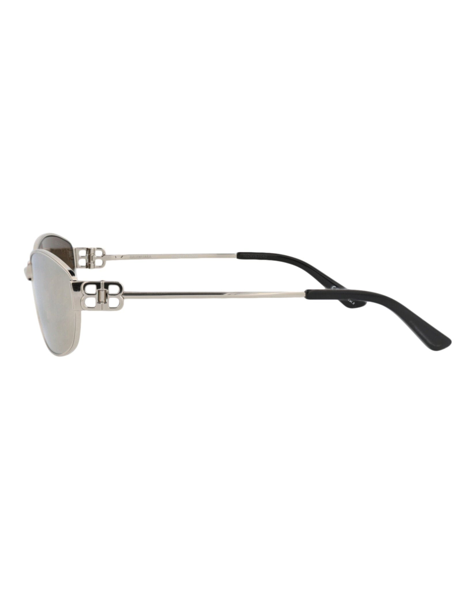 Balenciaga Unisex Square/Rectangle Silver Silver Silver Fashion Designer Eyewear