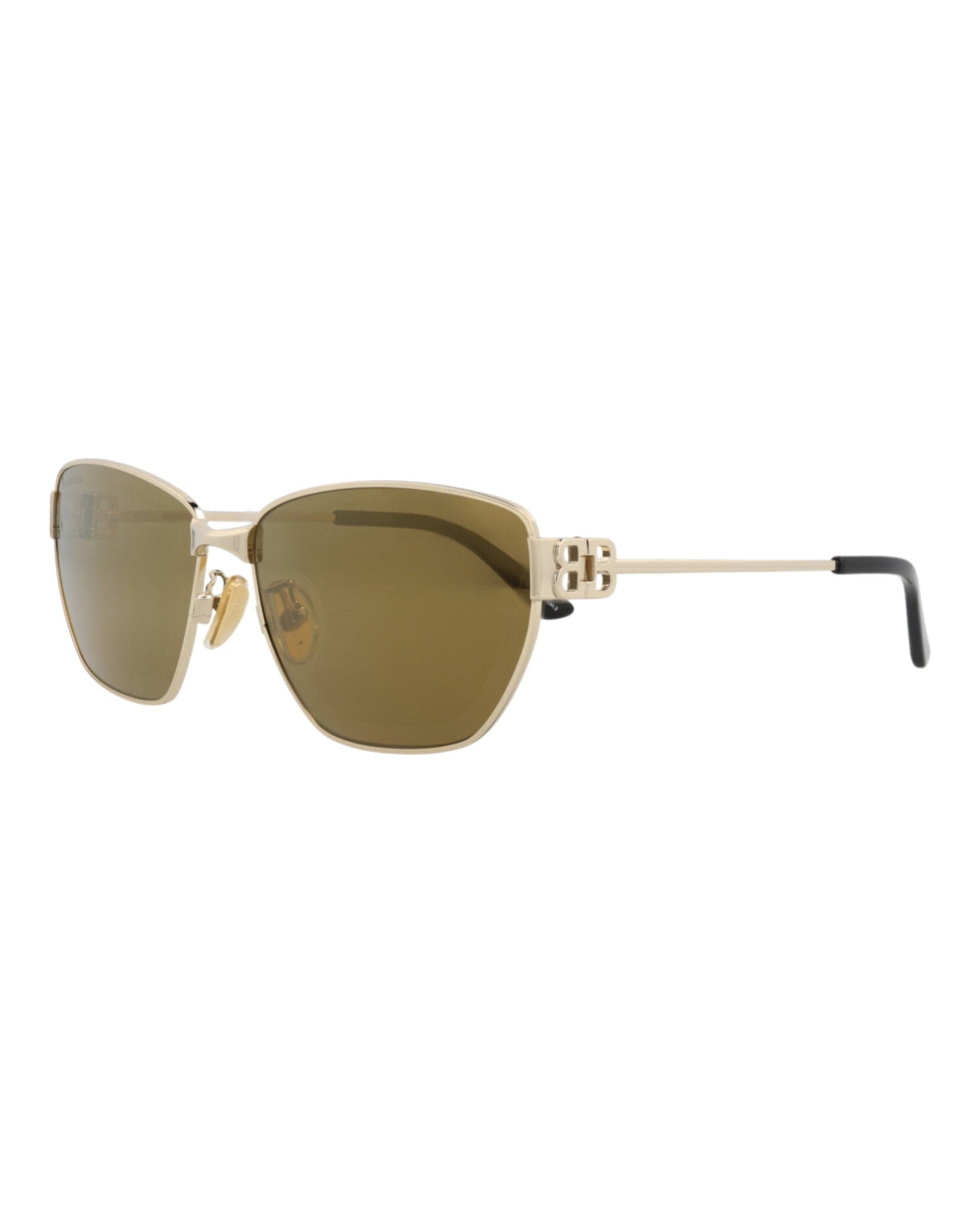 Balenciaga Unisex Cat Eye Gold Gold Bronze Fashion Designer Eyewear