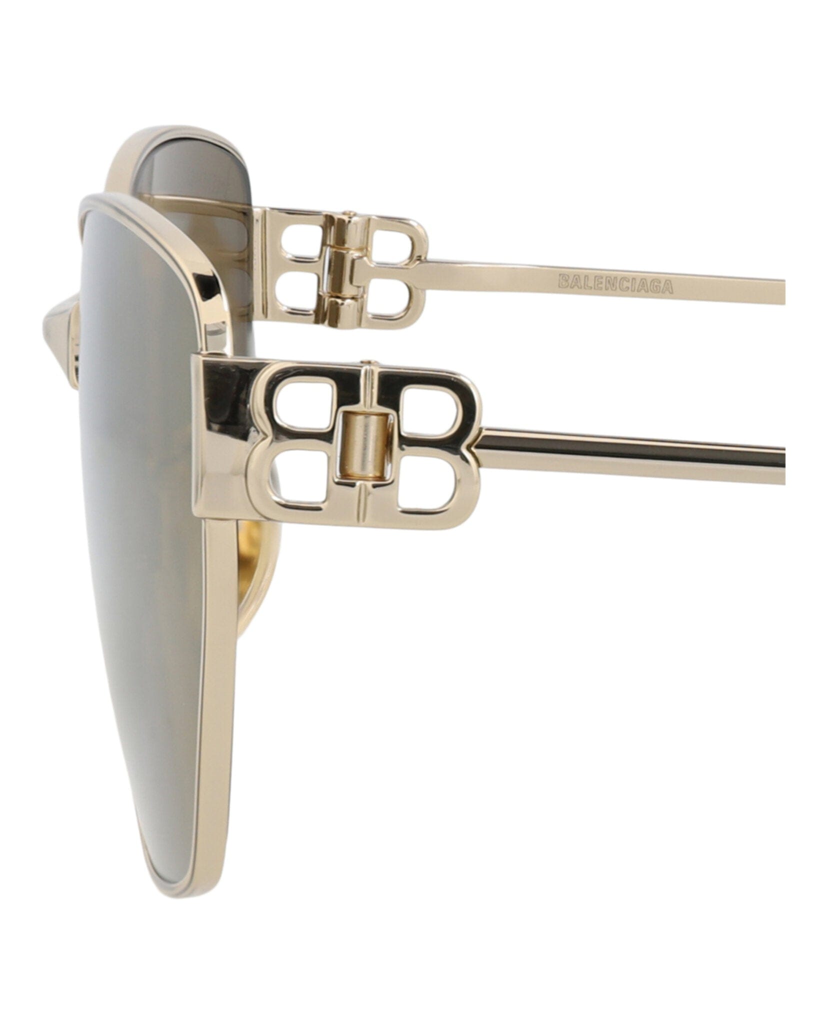 Balenciaga Unisex Cat Eye Gold Gold Bronze Fashion Designer Eyewear