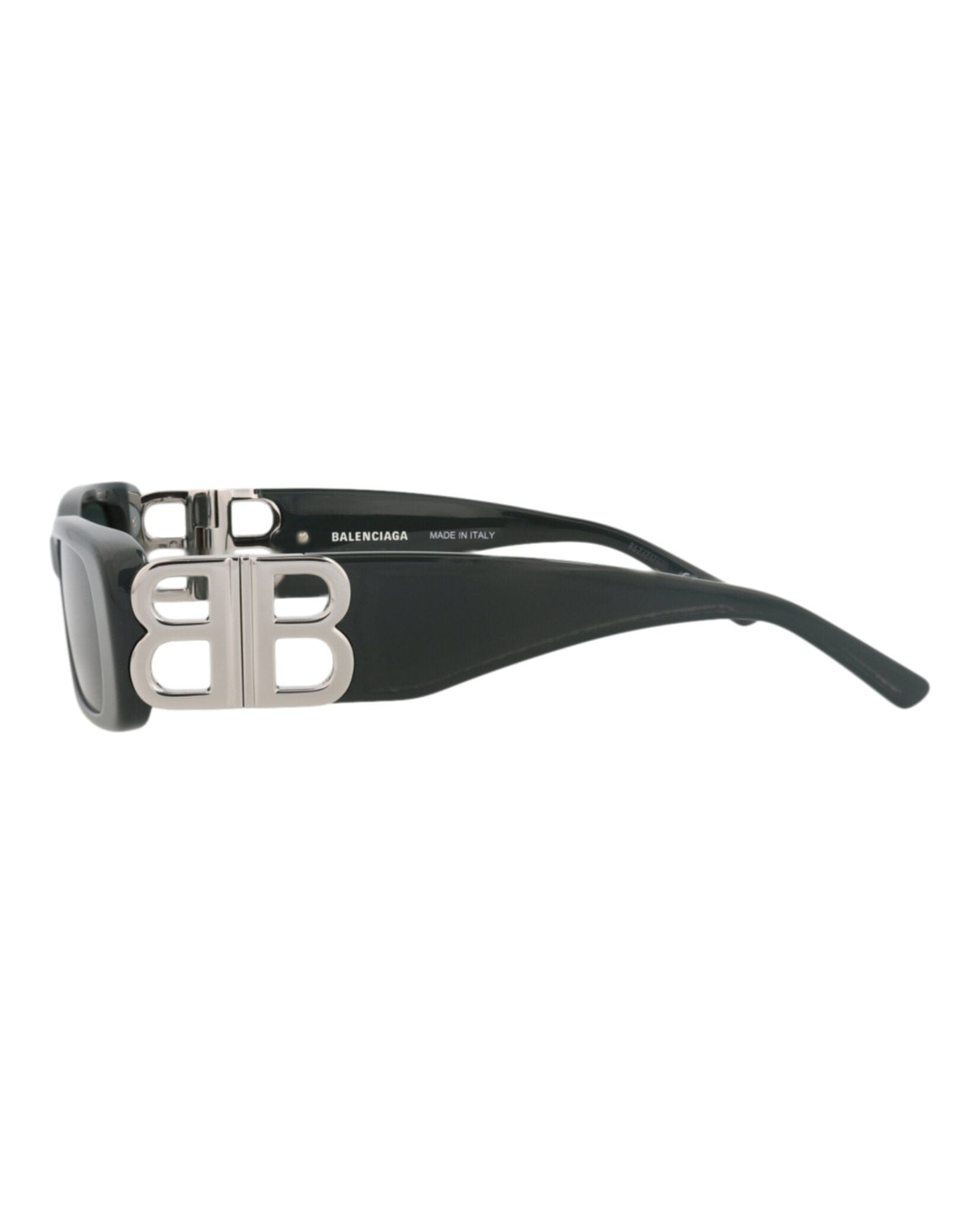Balenciaga Womens Square/Rectangle Green Silver Green Fashion Designer Eyewear
