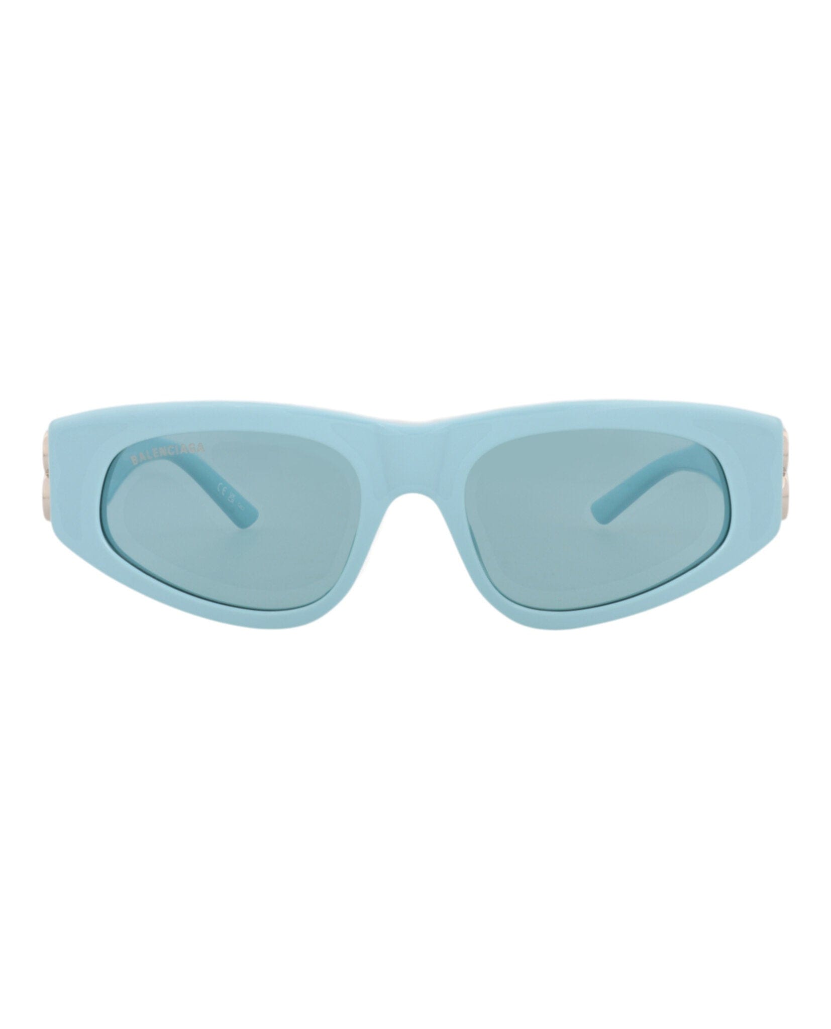 Balenciaga Womens Cat Eye Blue Silver Light Blue Fashion Designer Eyewear