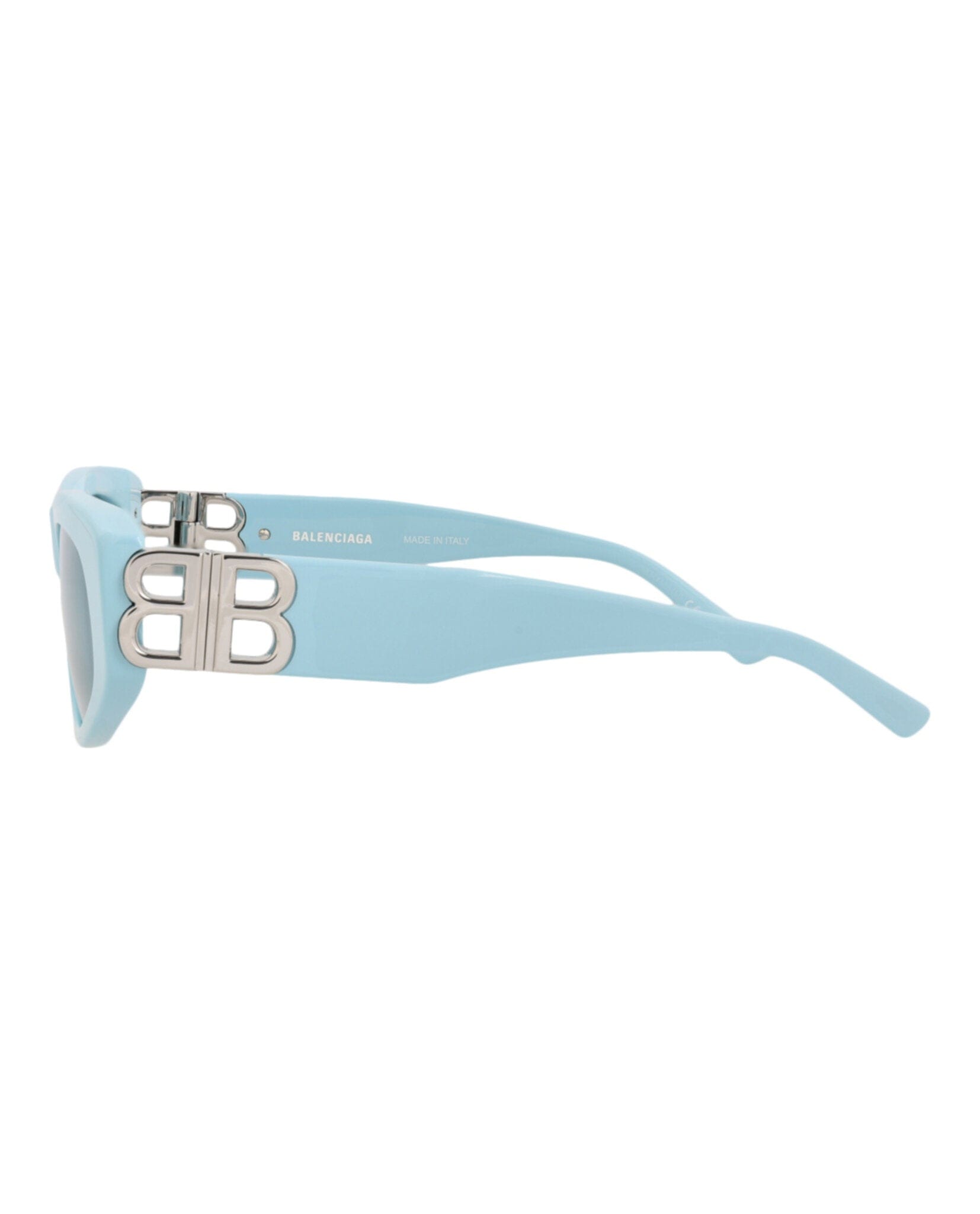 Balenciaga Womens Cat Eye Blue Silver Light Blue Fashion Designer Eyewear