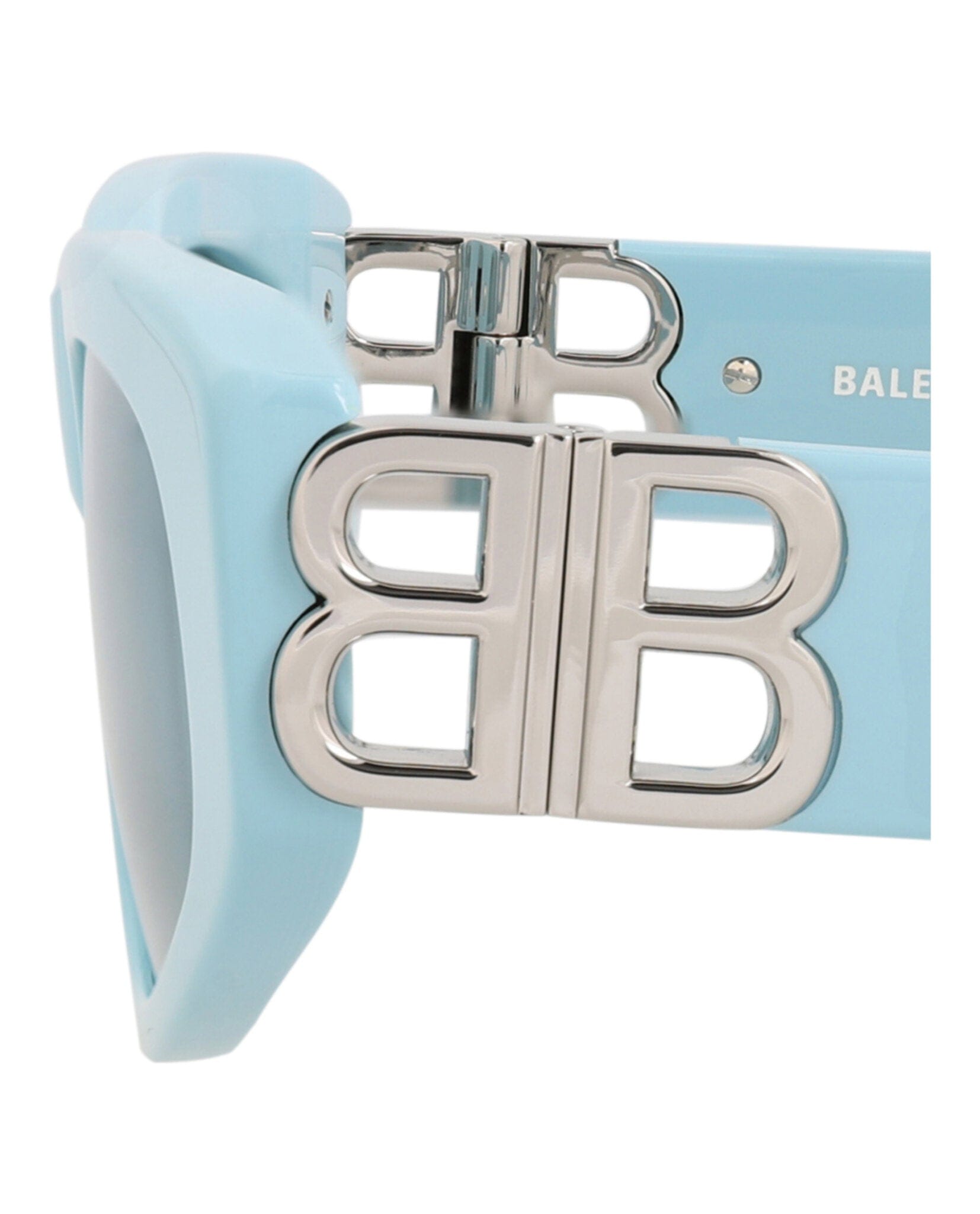 Balenciaga Womens Cat Eye Blue Silver Light Blue Fashion Designer Eyewear