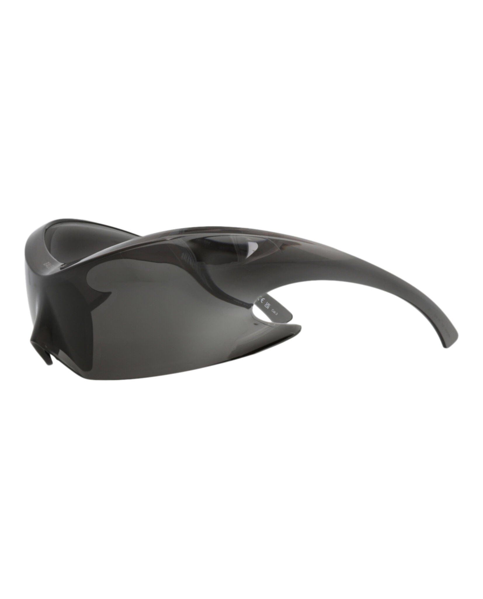 Balenciaga Unisex Shield/Wrap Grey Grey Grey Fashion Designer Eyewear