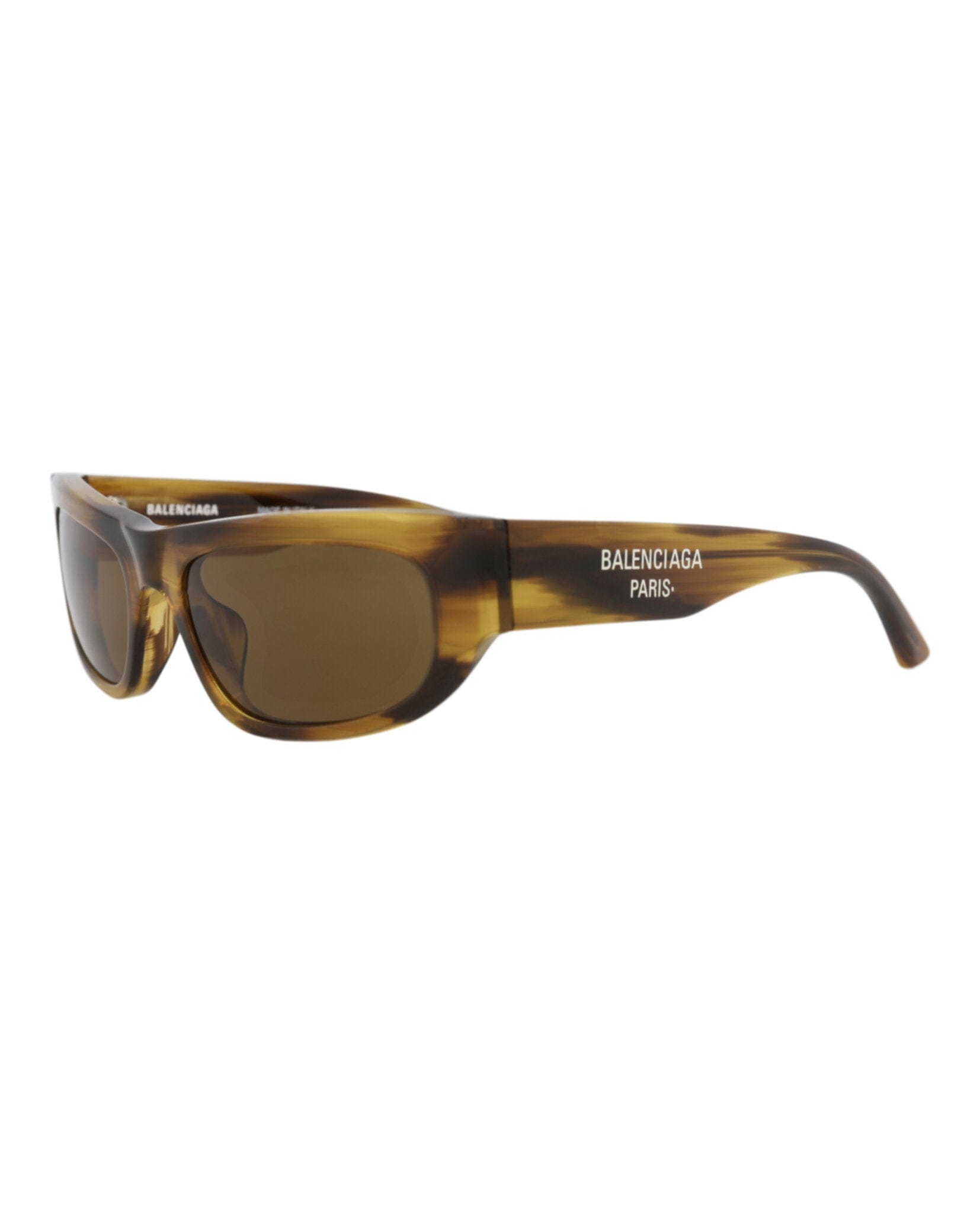 Balenciaga Unisex Square/Rectangle Brown Brown Brown Fashion Designer Eyewear