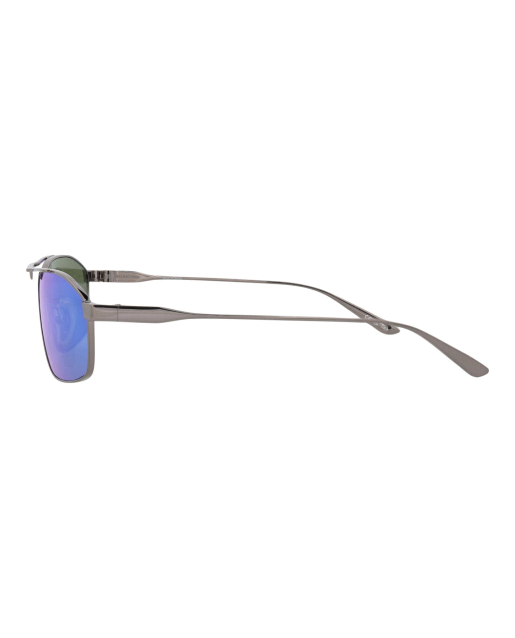 Balenciaga Mens Aviator Ruthenium Ruthenium Blue Fashion Designer Eyewear