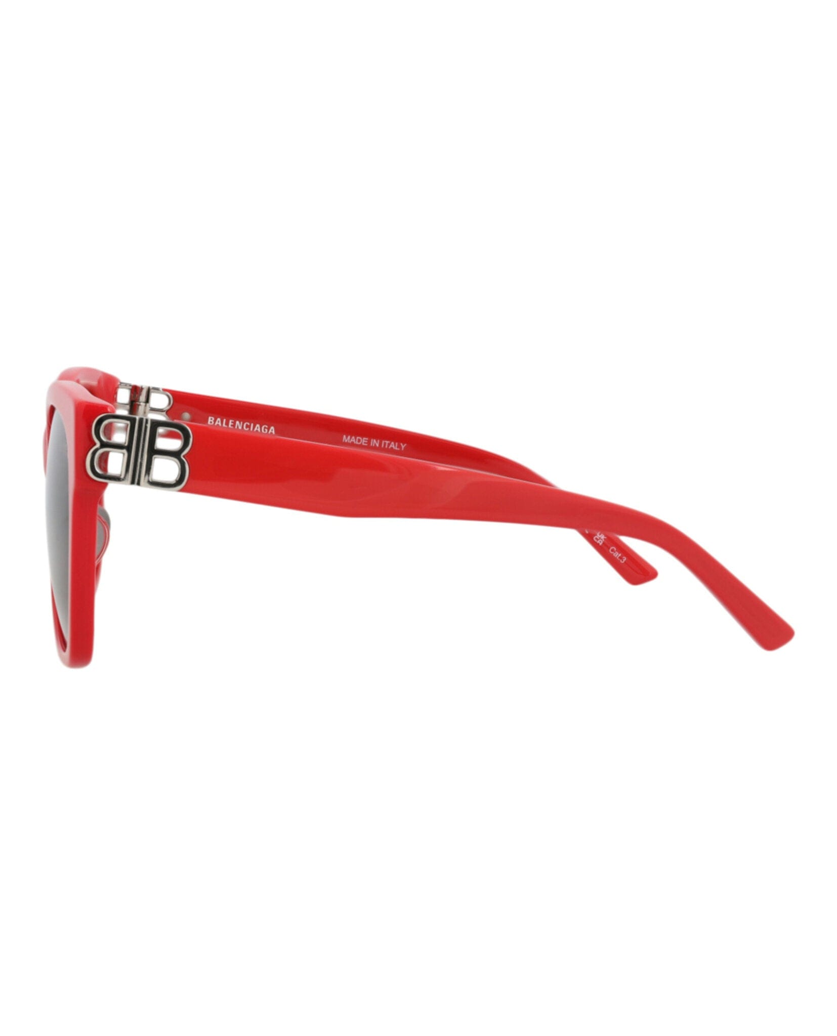 Balenciaga Womens Cat Eye Red Silver Grey Fashion Designer Eyewear