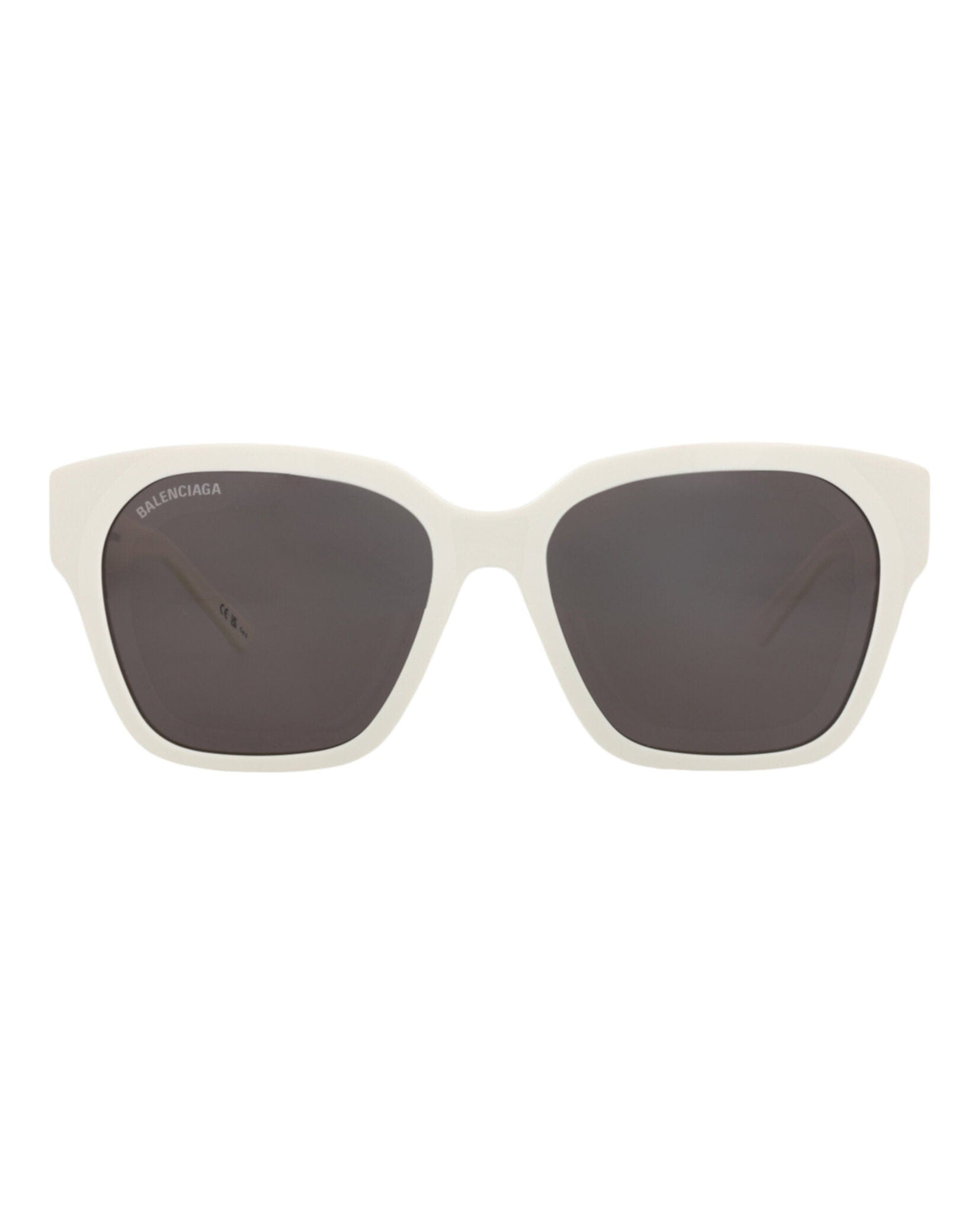 Balenciaga Unisex Square/Rectangle Ivory Ivory Grey Fashion Designer Eyewear