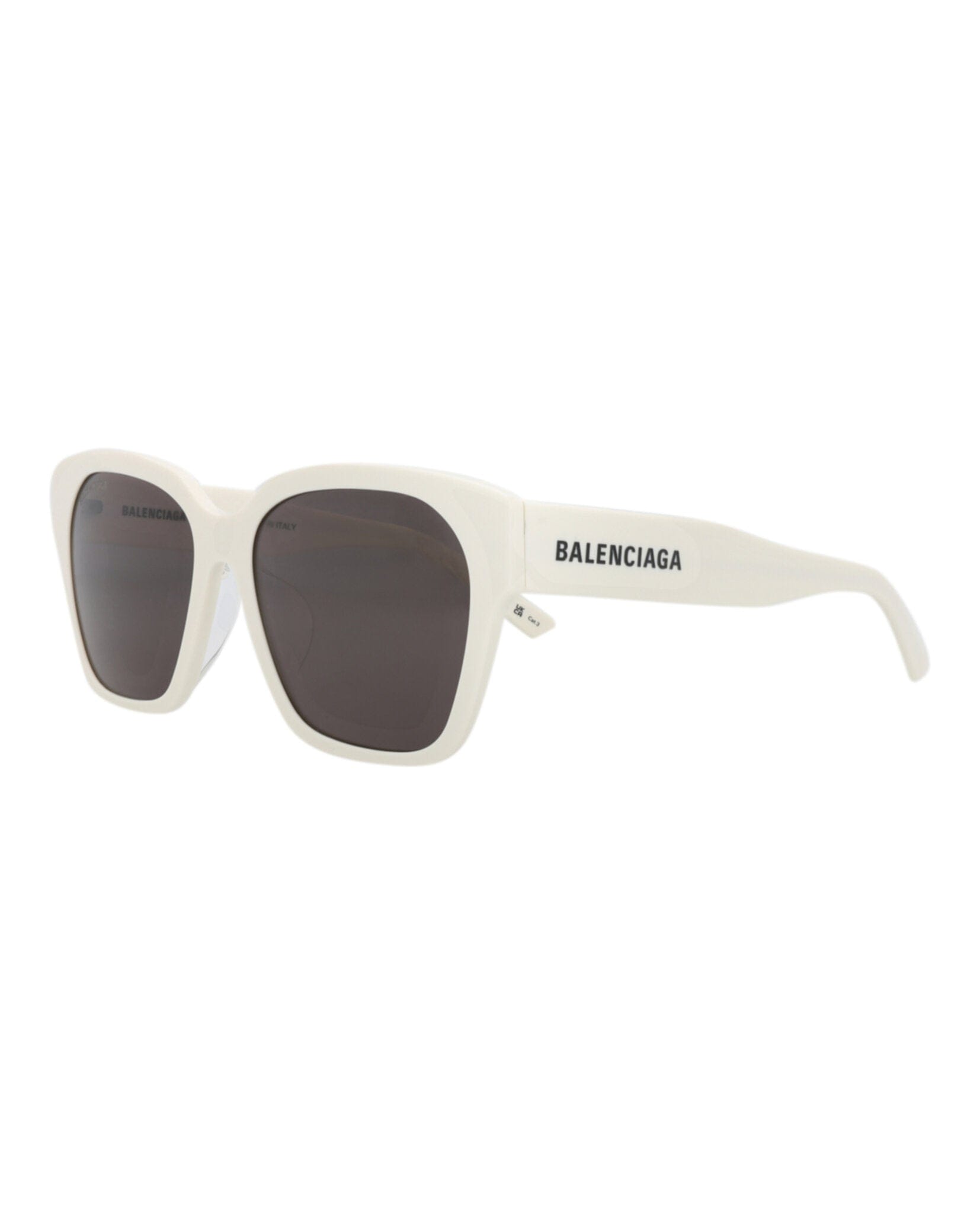 Balenciaga Unisex Square/Rectangle Ivory Ivory Grey Fashion Designer Eyewear