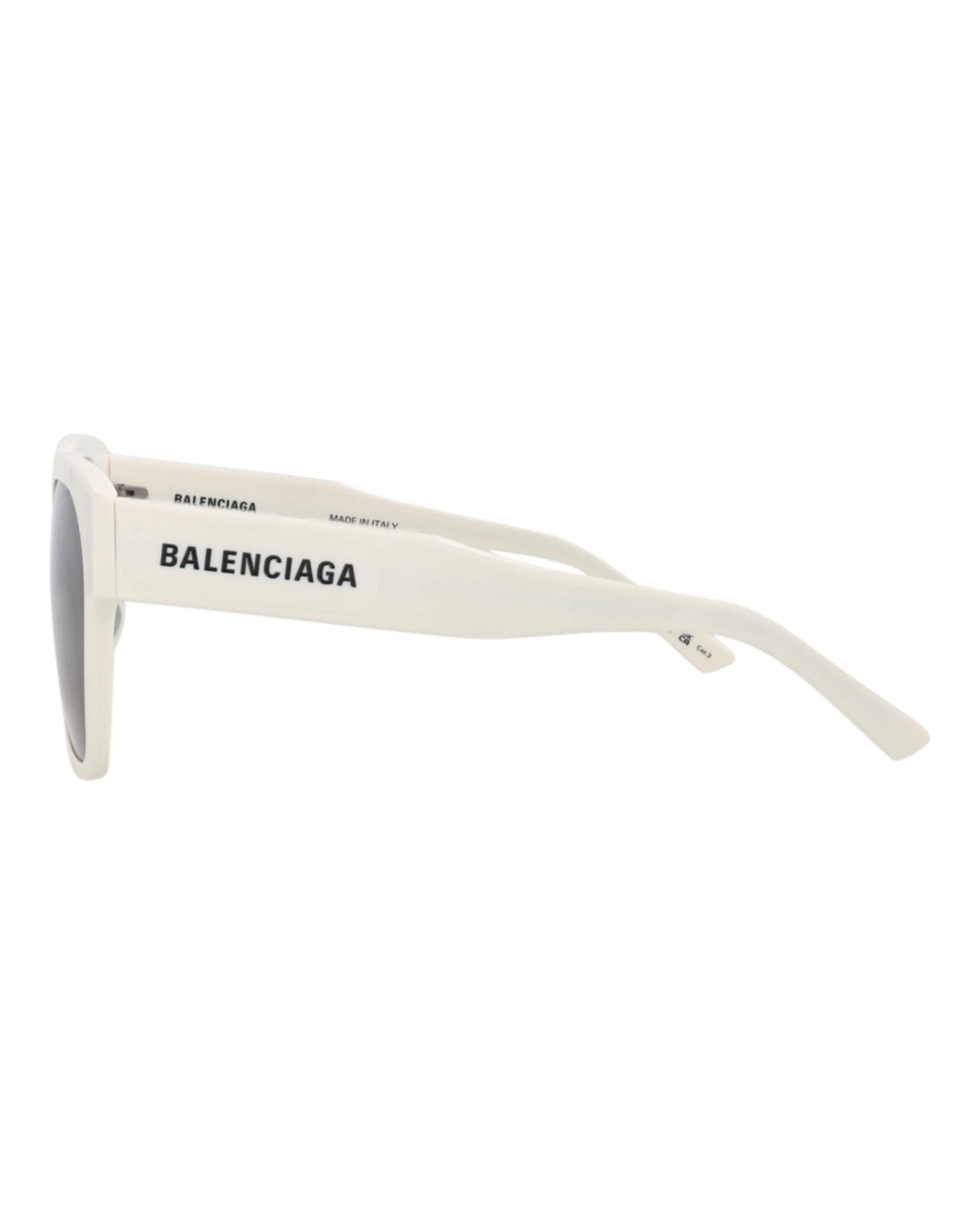 Balenciaga Unisex Square/Rectangle Ivory Ivory Grey Fashion Designer Eyewear