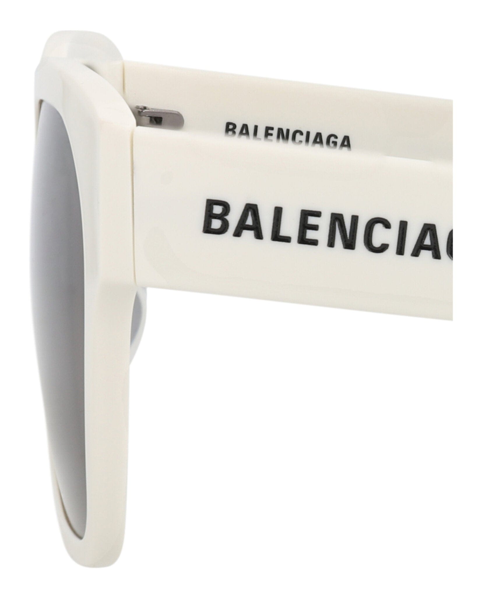 Balenciaga Unisex Square/Rectangle Ivory Ivory Grey Fashion Designer Eyewear