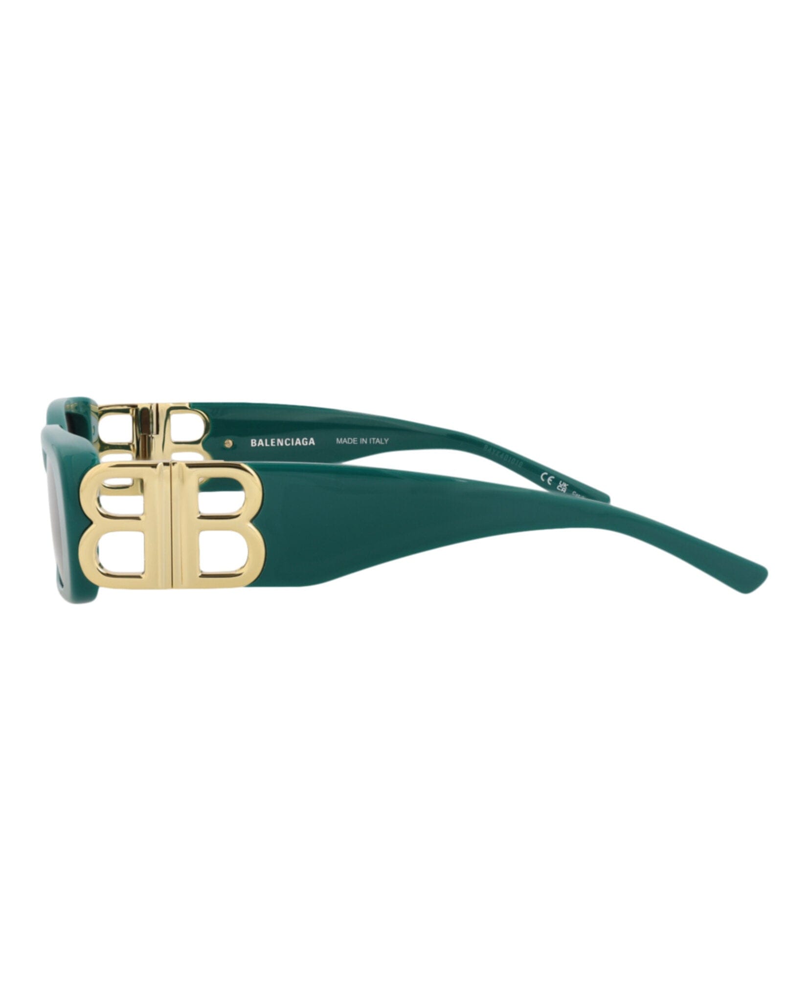 Balenciaga Womens Square/Rectangle Green Gold Grey Fashion Designer Eyewear