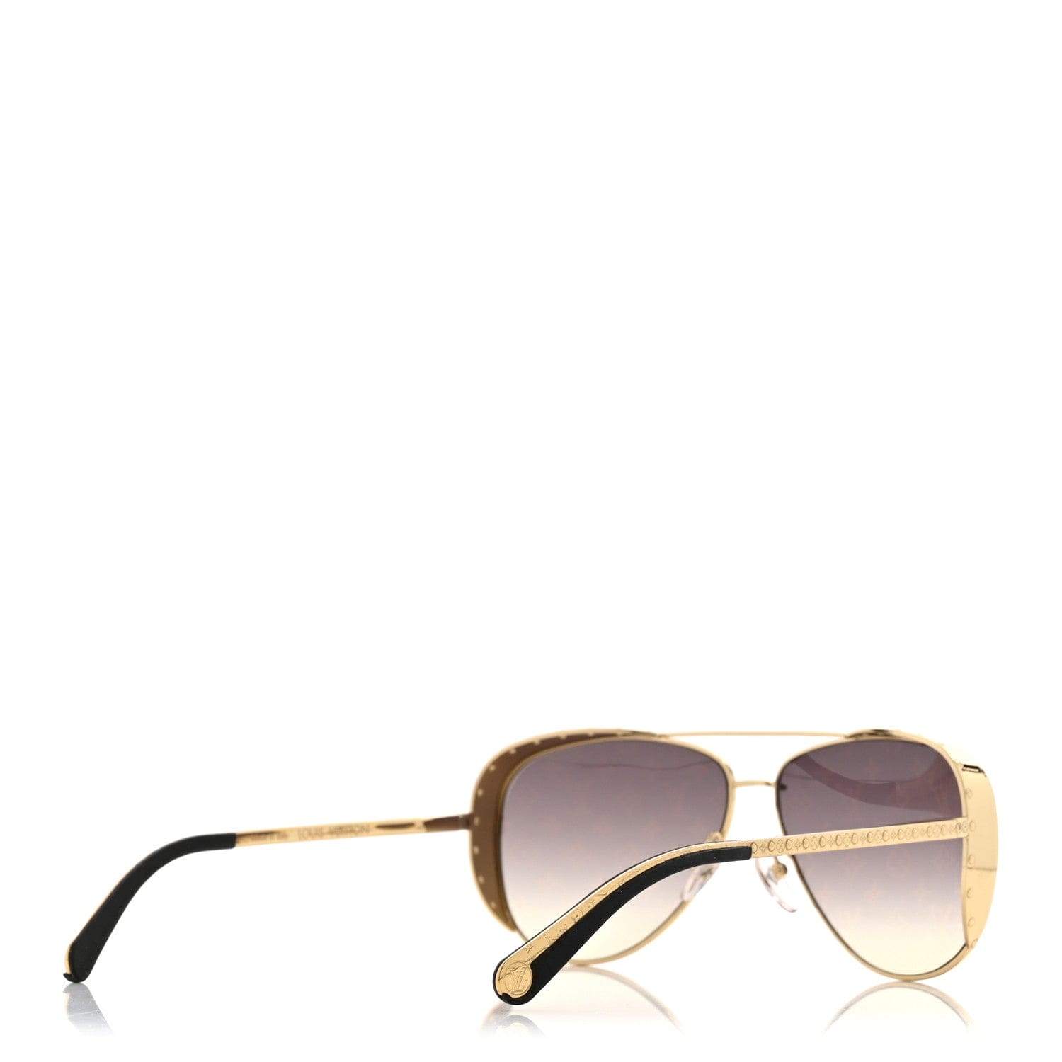 Louis Vuitton Monogram Las Vegas Parano Sunglasses Z1054W Gold