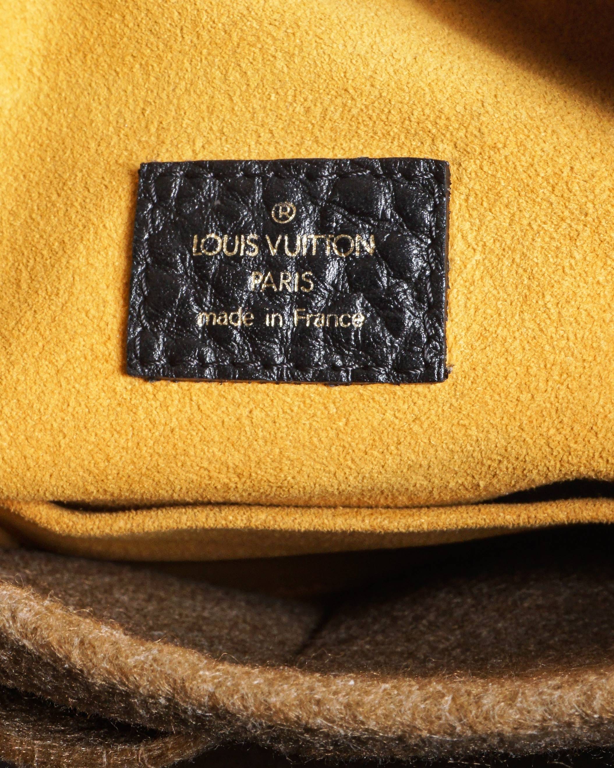 Louis Vuitton Black Monogram Denim Neo Cabby MM Bag