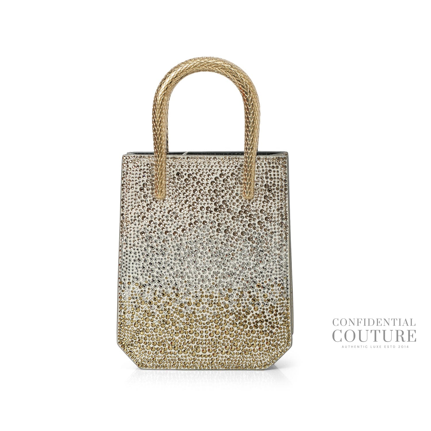 Bvlgari Serpentine Silver Crystal Tote