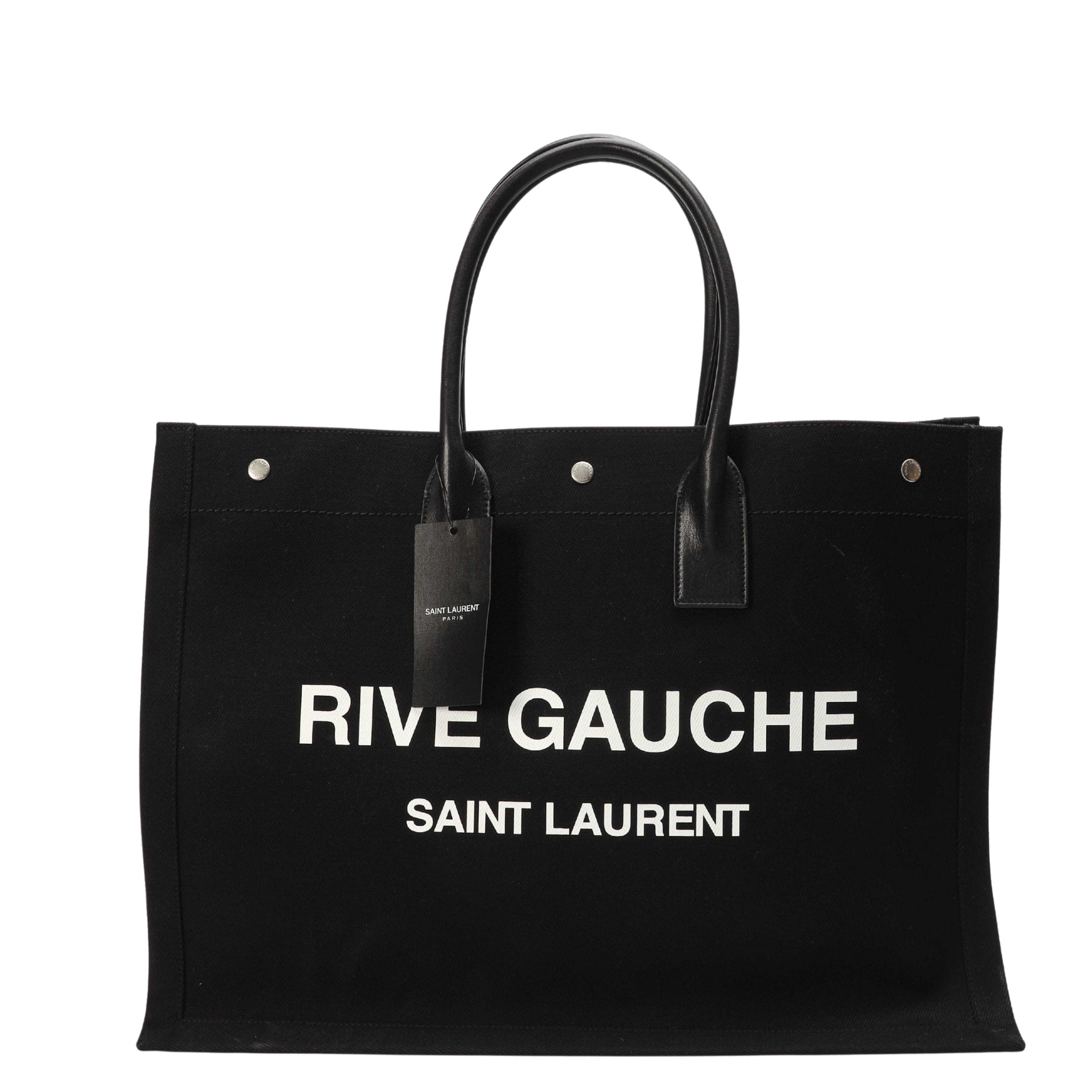 Saint Laurent Black Rive Gauche Tote