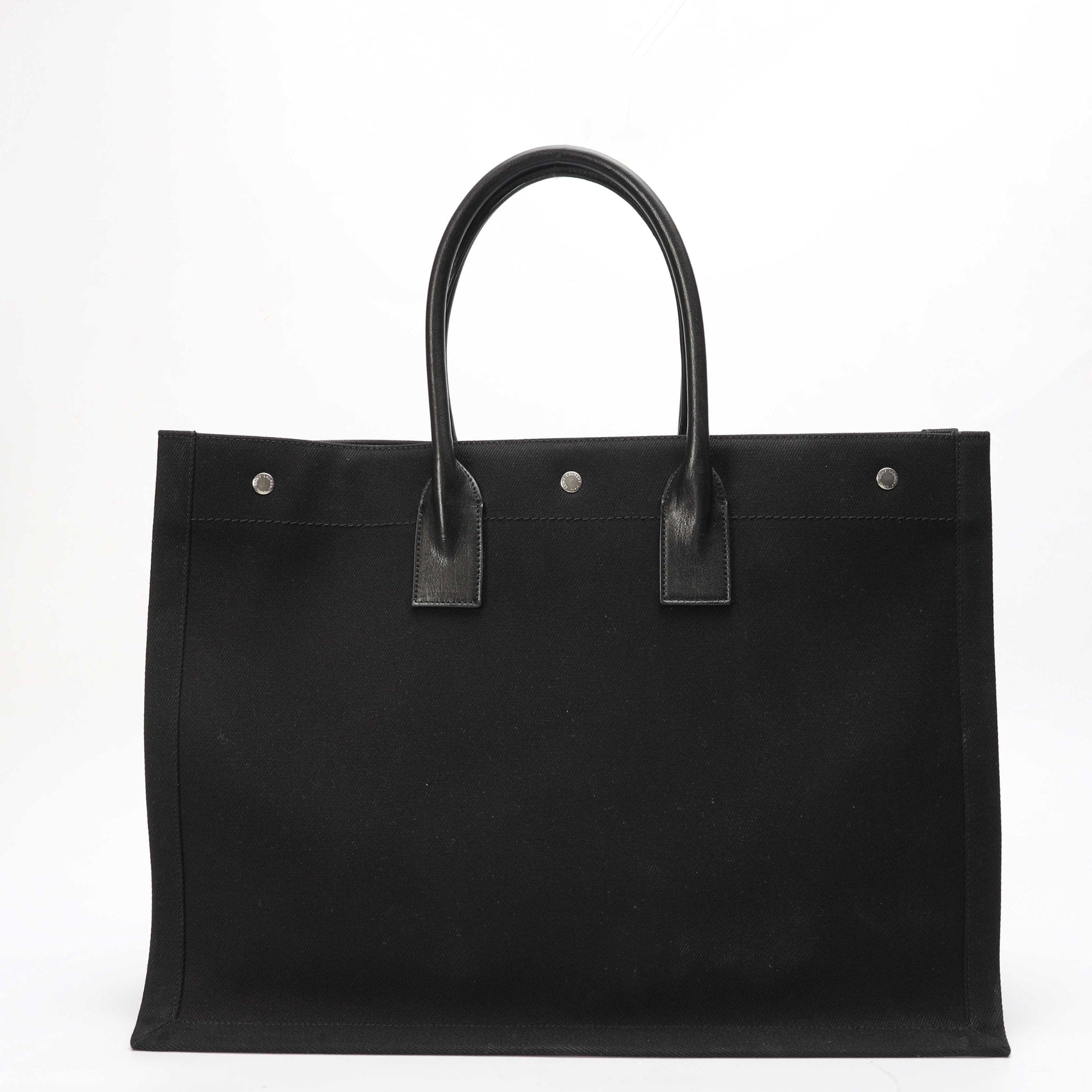 Saint Laurent Black Rive Gauche Tote