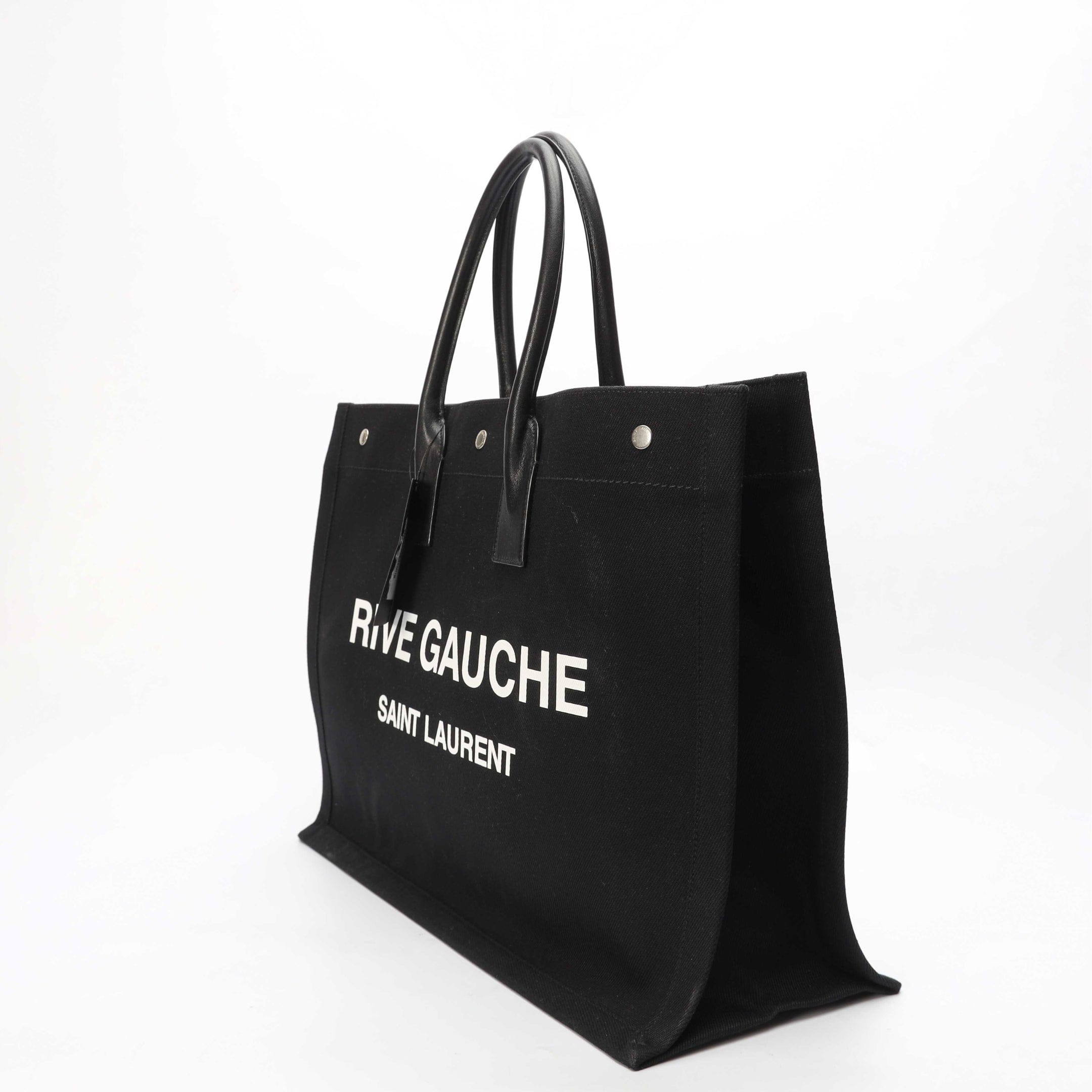 Saint Laurent Black Rive Gauche Tote
