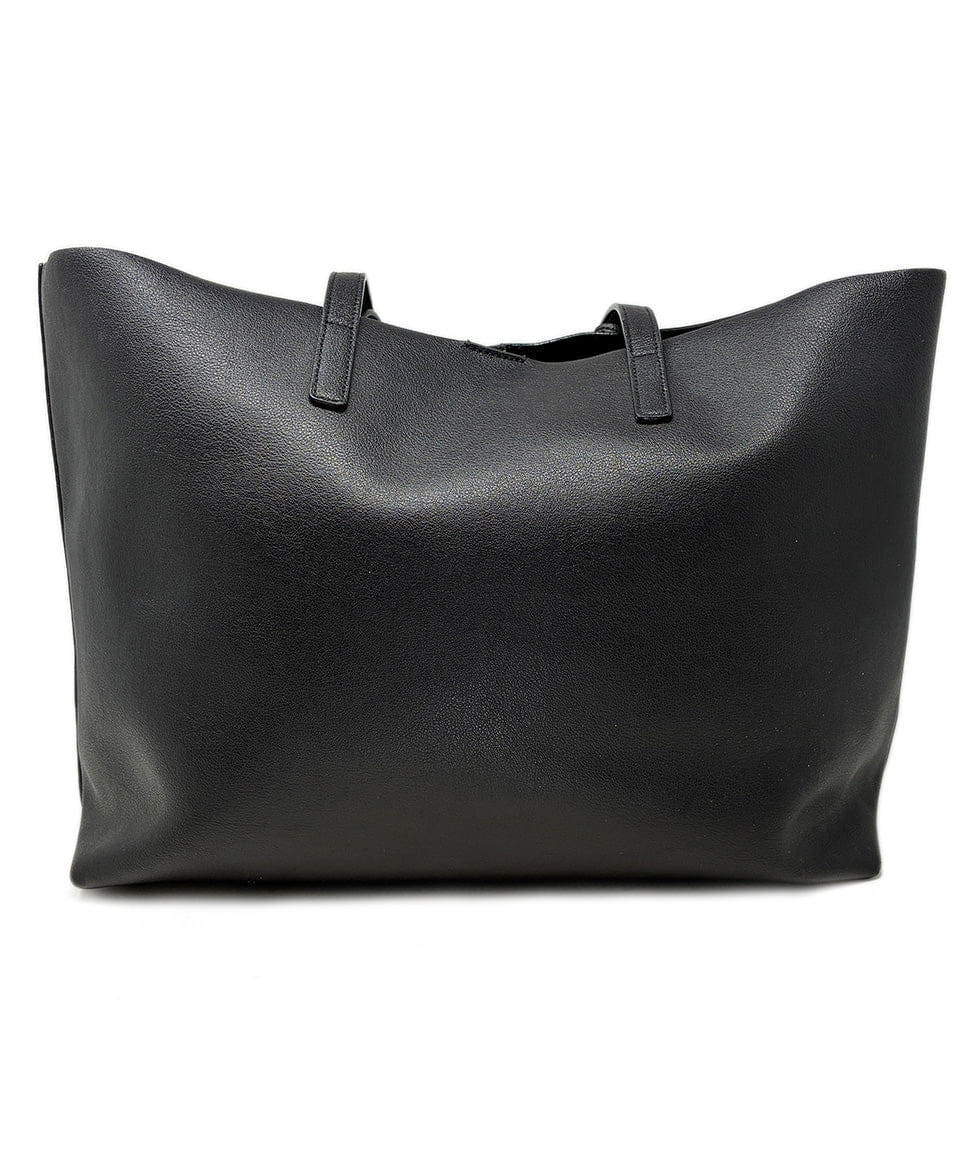 Saint Laurent Black Leather Tote