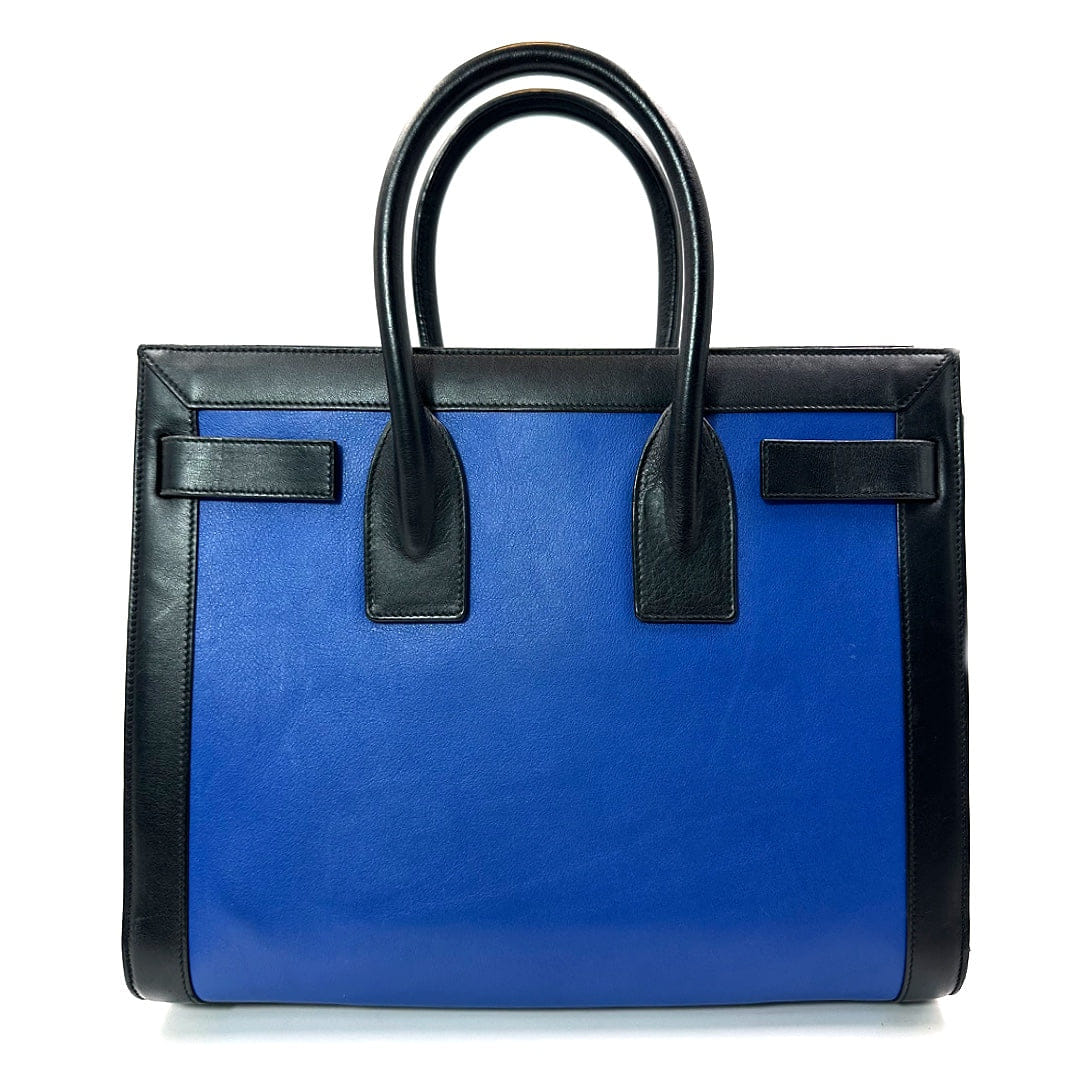 Saint Laurent Small Sac de Jour Tote in Blue/Black Leather bag