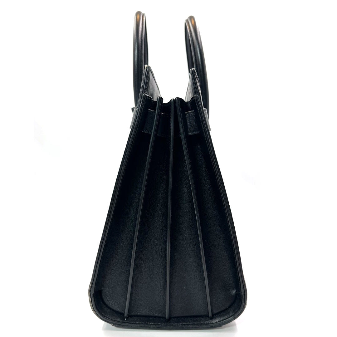 Saint Laurent Small Sac de Jour Tote in Blue/Black Leather bag